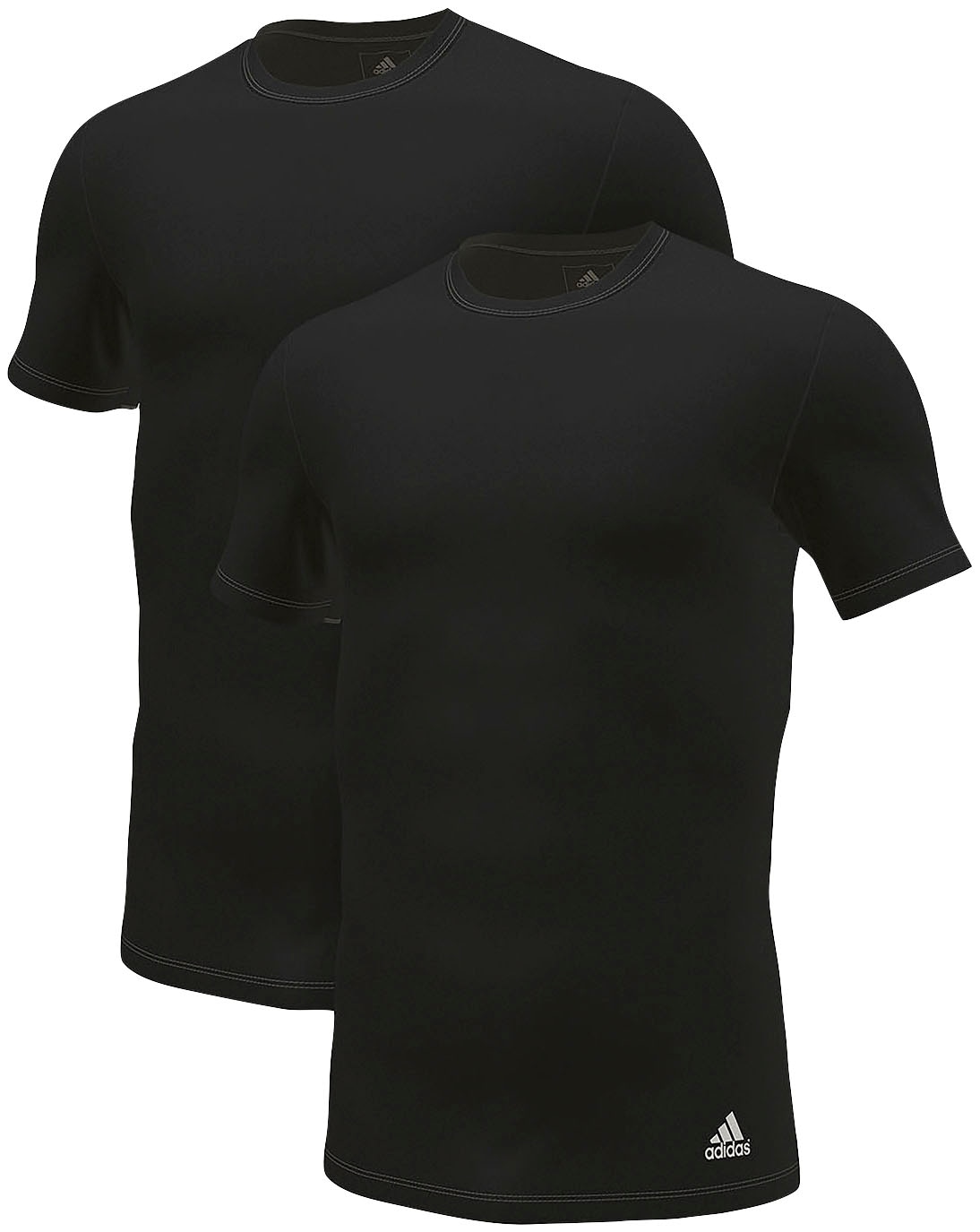 mit adidas shoppen flexiblen Way Jelmoli-Versand (2er-Pack), | Neck Sportswear T-Shirt Crew 4 Unterhemd, online Stretch