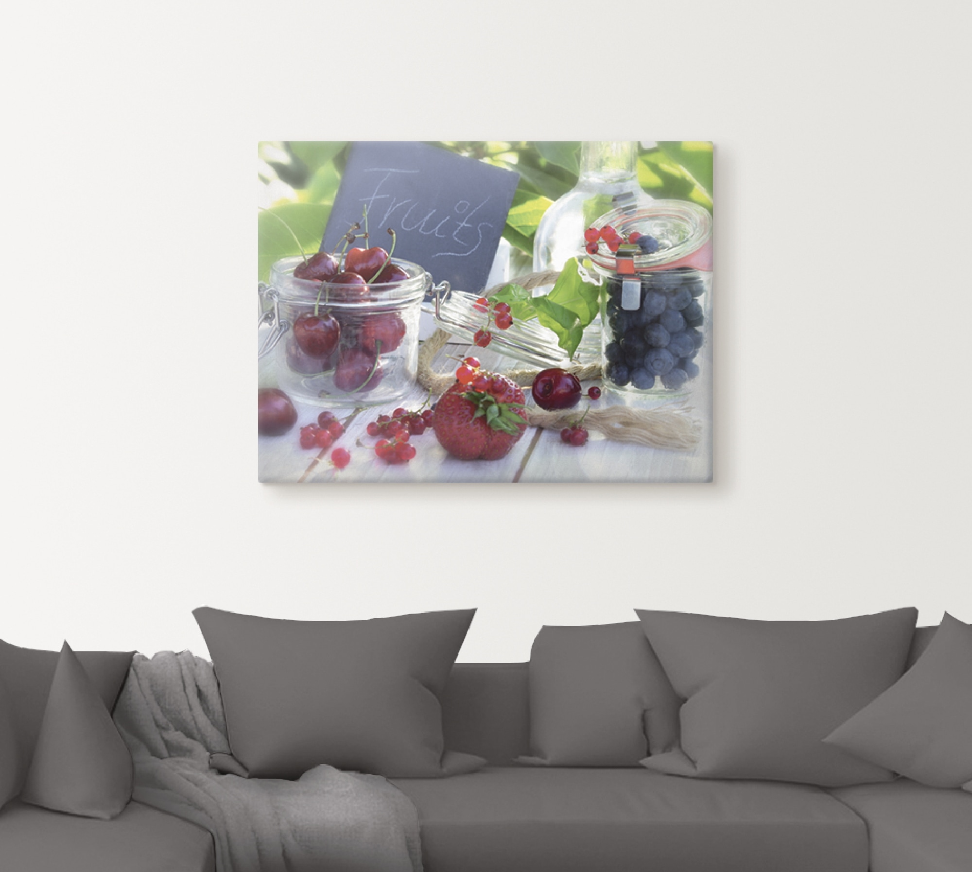 Artland Wandbild »Frischer Früchte Sommer«, Lebensmittel, (1 St.), als Leinwandbild, Poster in verschied. Grössen