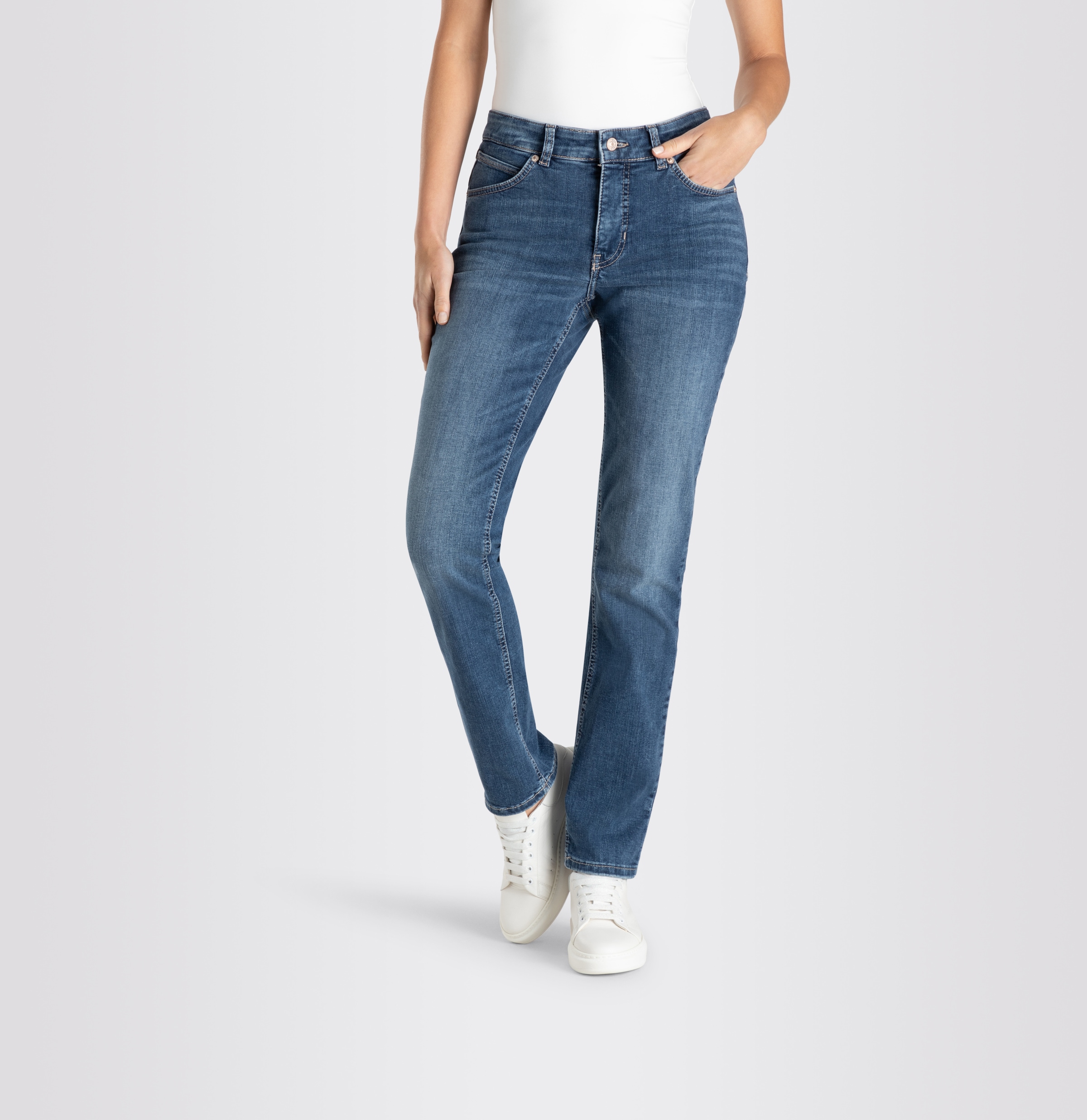 MAC Stretch-Jeans »Melanie«, Gerade geschnitten