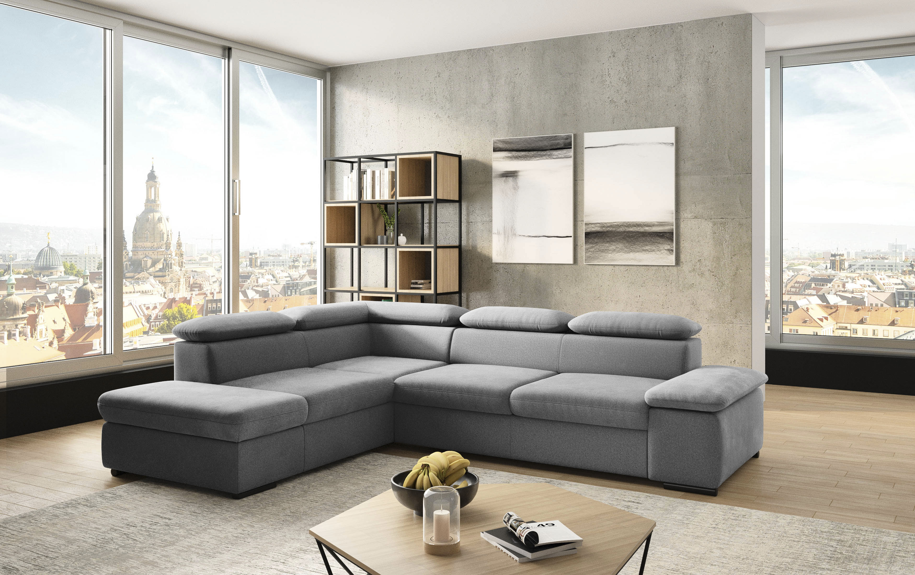 sit&more Ecksofa "Alcudia L-Form" mit Armteilverstellung, optional Kopfteilverstellung und Bettfunktion