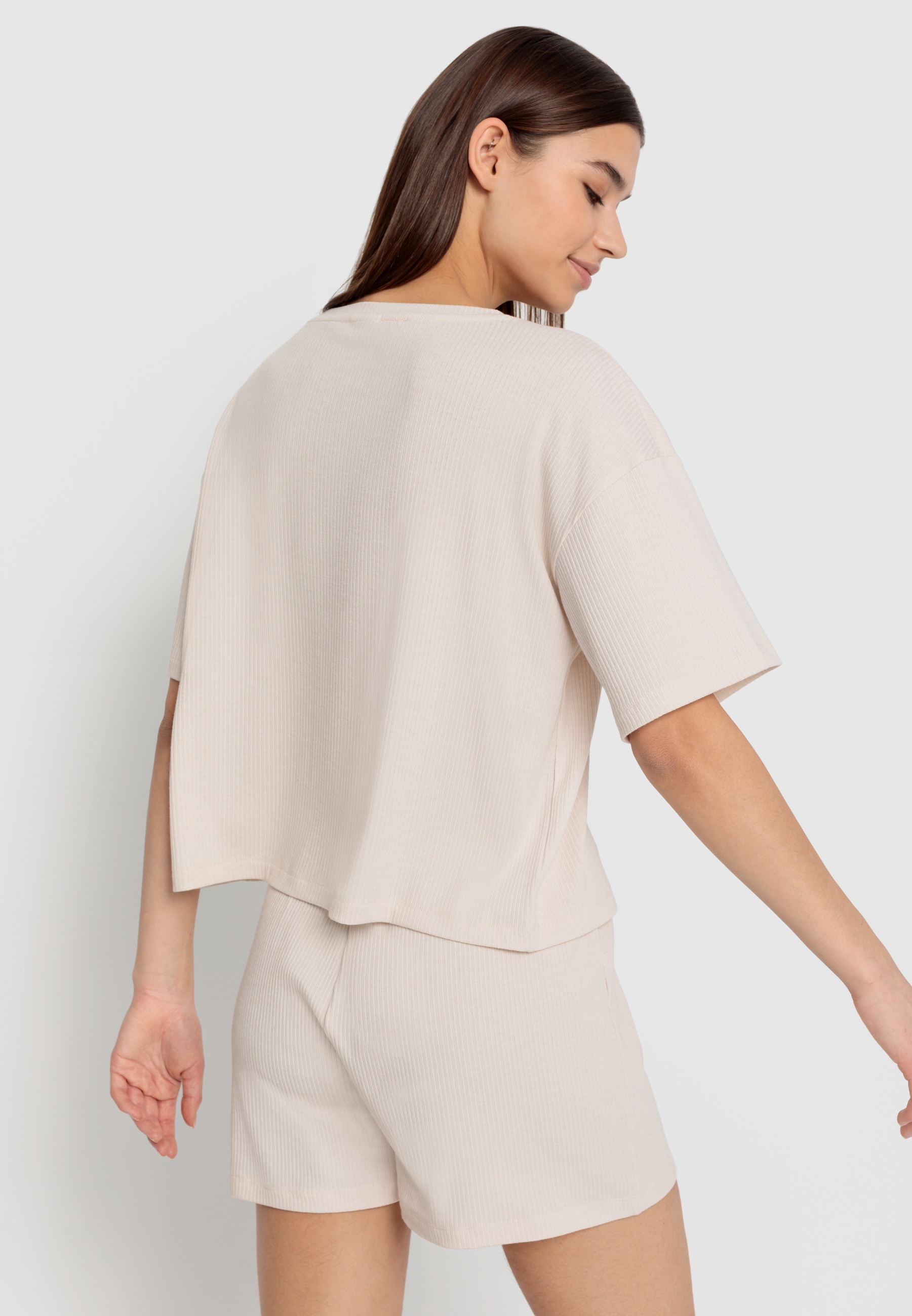 LSCN by LASCANA Shorty, (2 tlg.), aus schönem Ripp-Material