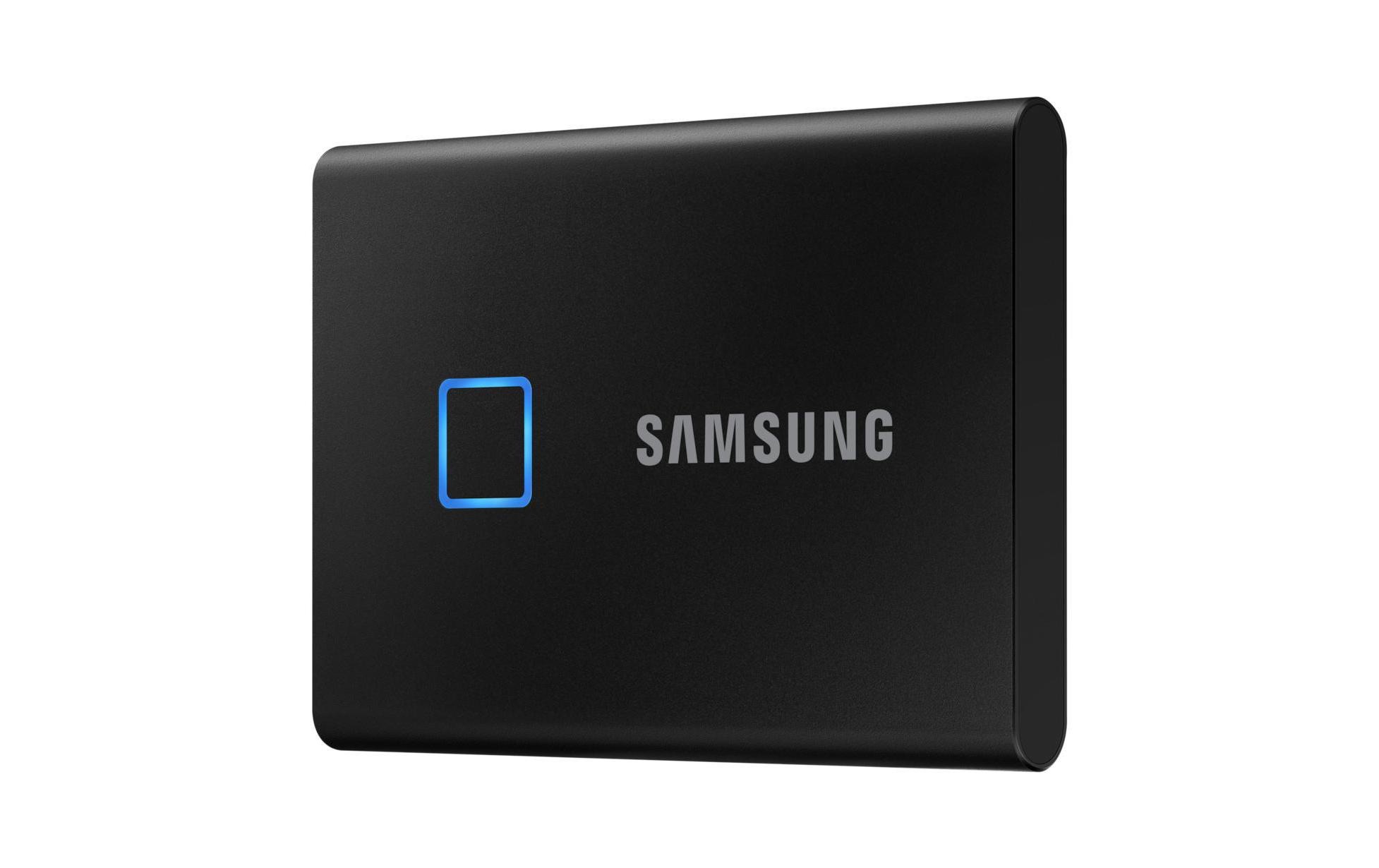 Samsung externe SSD »T7, 1 TB, Touch Black, USB 3.2 Gen 2«