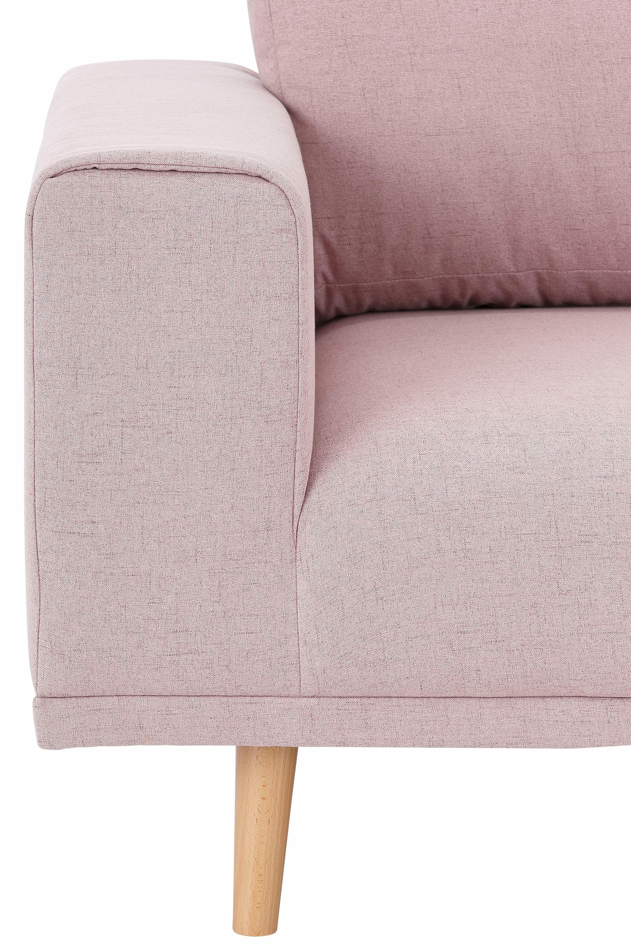 Home affaire Ecksofa »Lasse L-Form«, im scandinavischen Stil mit Holzfüssen