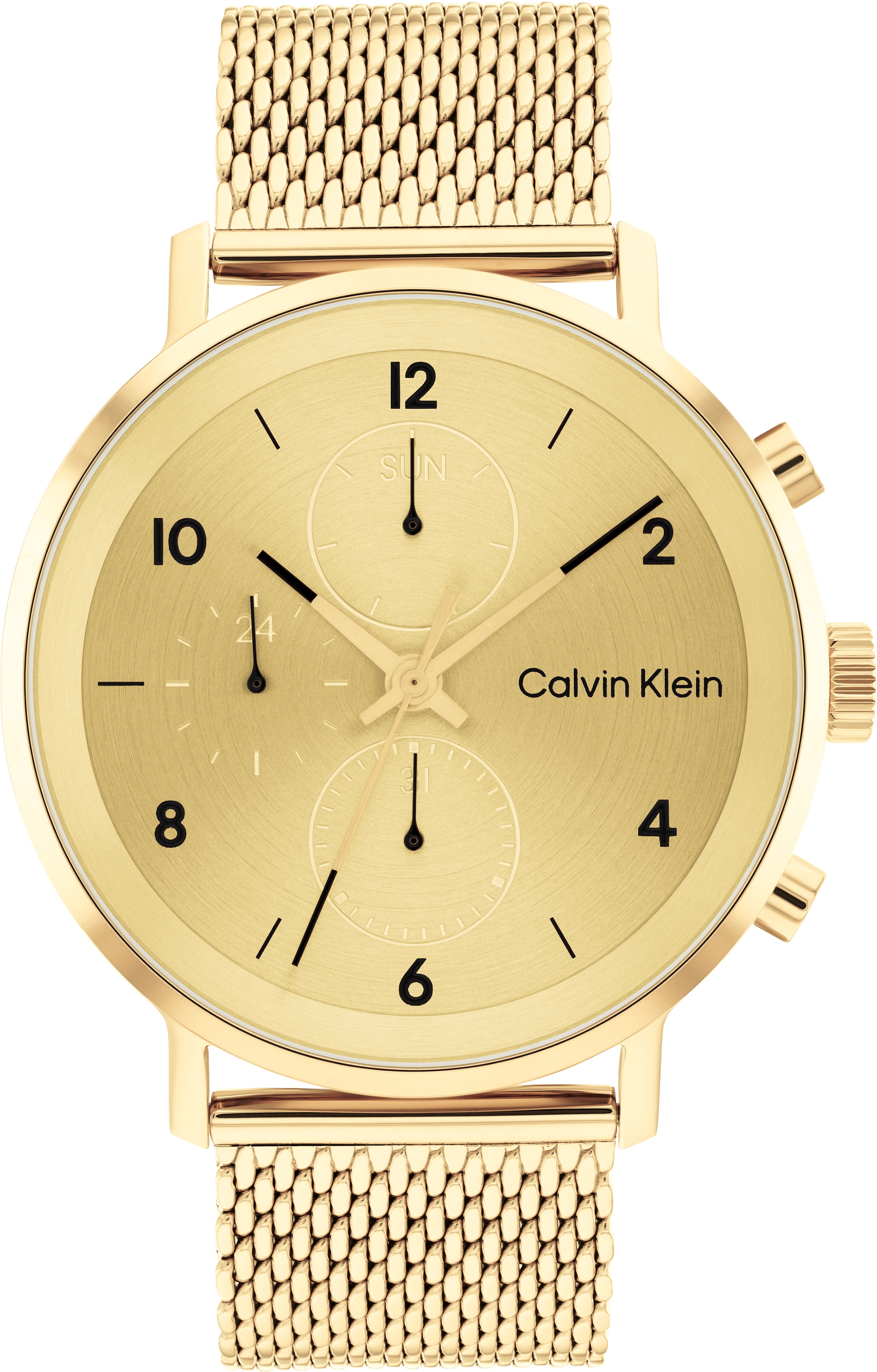 Calvin Klein Multifunktionsuhr »Modern Multifunction, 25200109«, Quarzuhr, Armbanduhr, Herrenuhr, Datum, IP-Beschichtung