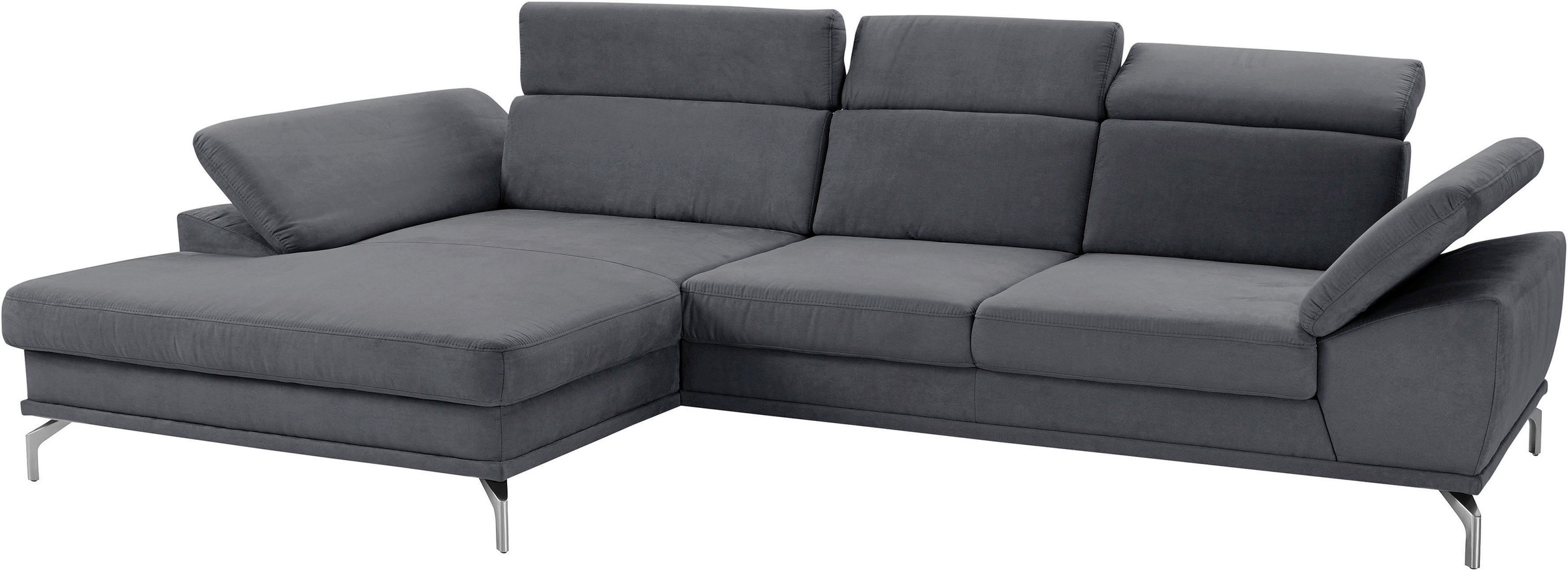sit&more Ecksofa »Scorpio L-Form«, inklusive Sitztiefenverstellung, wahlweise mit Kopfverstellung
