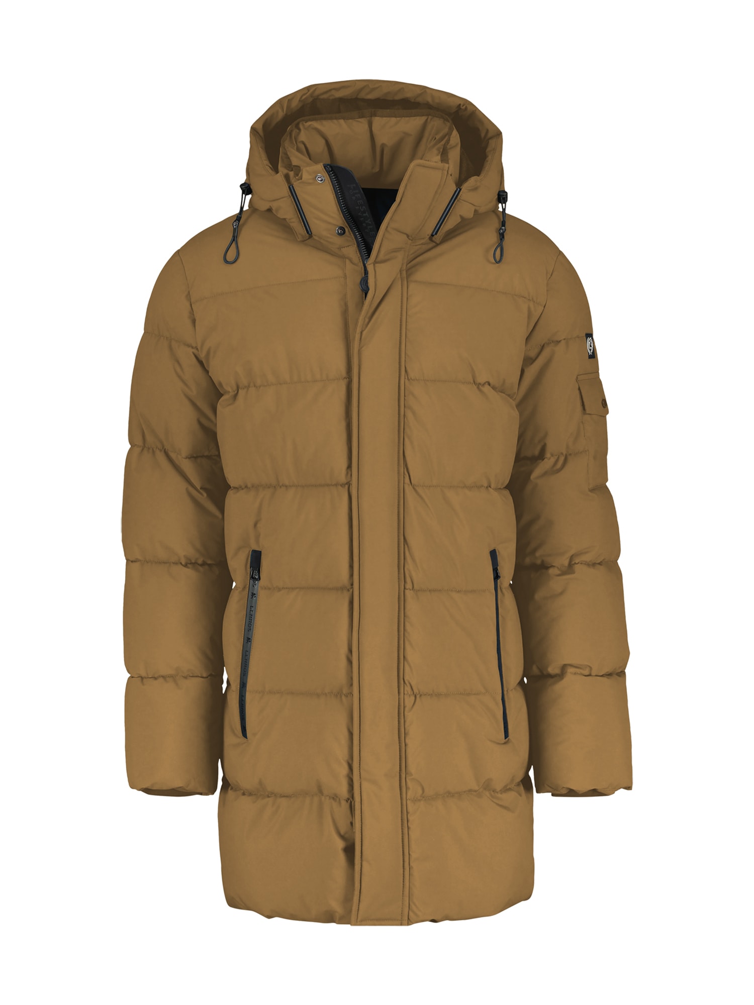 LERROS Winterjacke »LERROS Warm gefütterter Steppmantel mit abnehmbarer Kapuze« mit Kapuze Wasser- und windabweisend, atmungsaktiv
