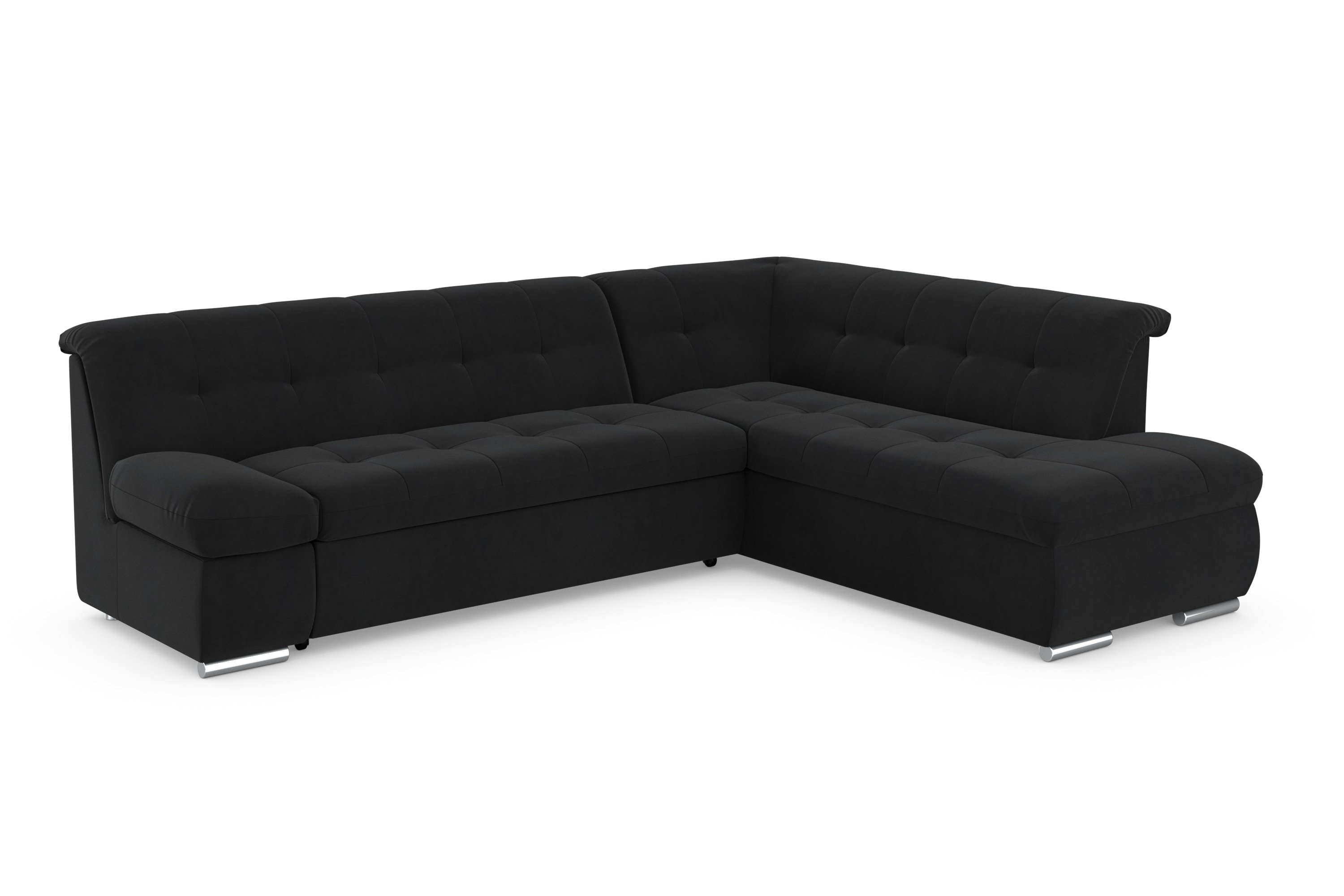 DOMO collection Ecksofa "MONA 271x213 cm, modern und komfortabel" whlw. mit Bett- und Armlehnfunktion, L-Form