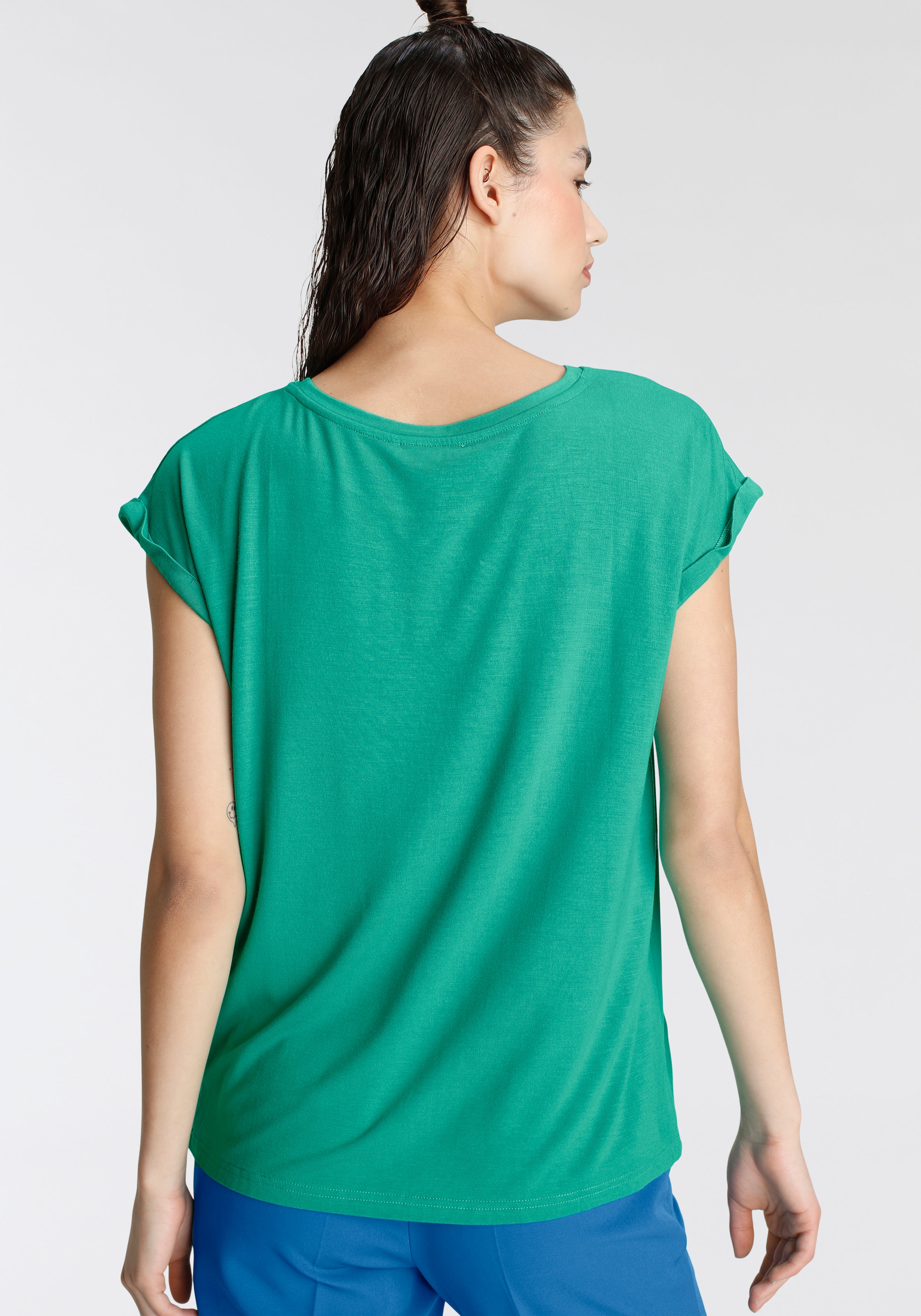 Tamaris T-Shirt, mit Rundhalsausschnitt online shoppen bei Jelmoli-Versand  Schweiz