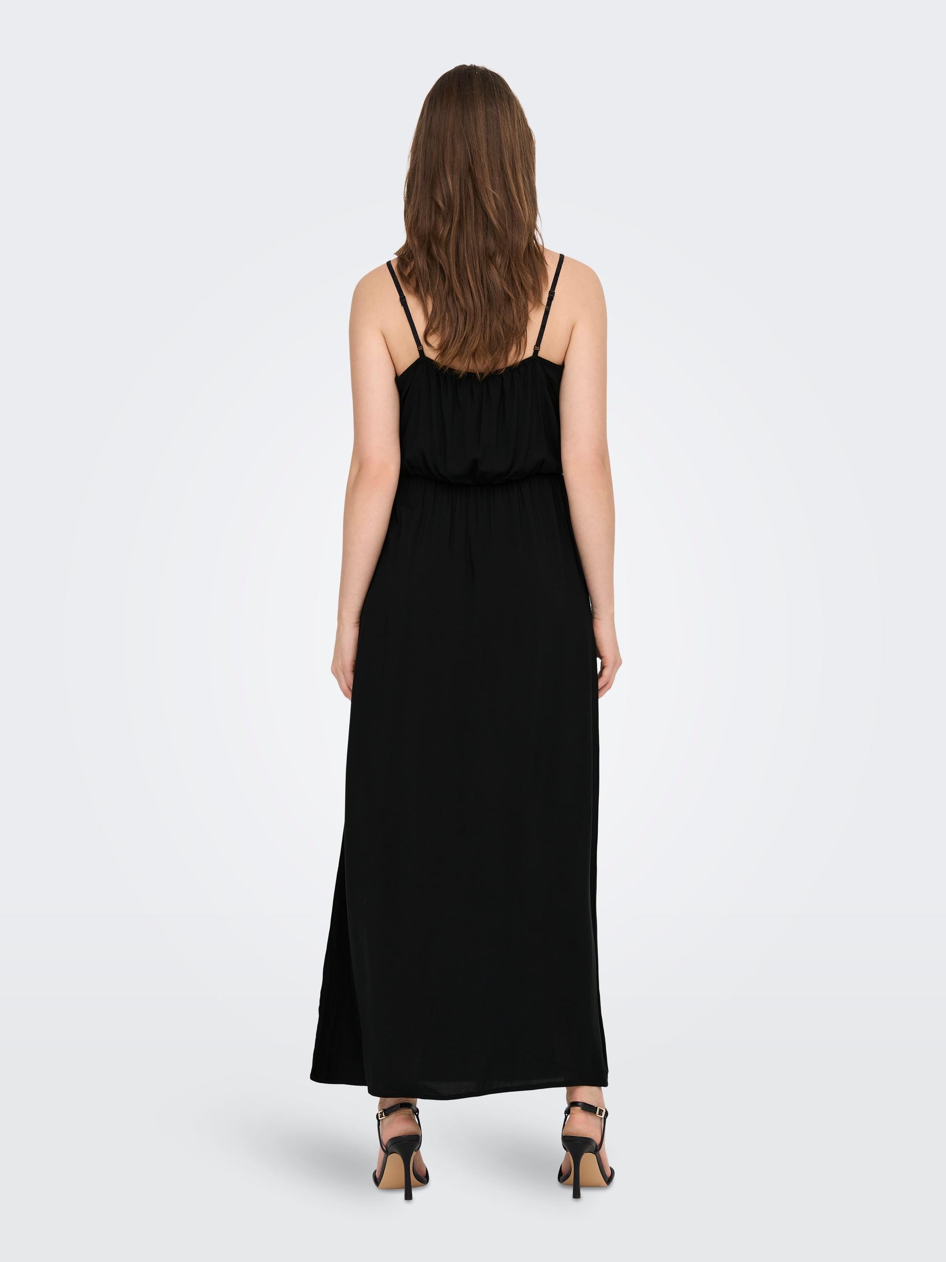 ONLY Maxikleid »ONLNOVA LIFE VIS STRAP MAXI DRESS SOLID«