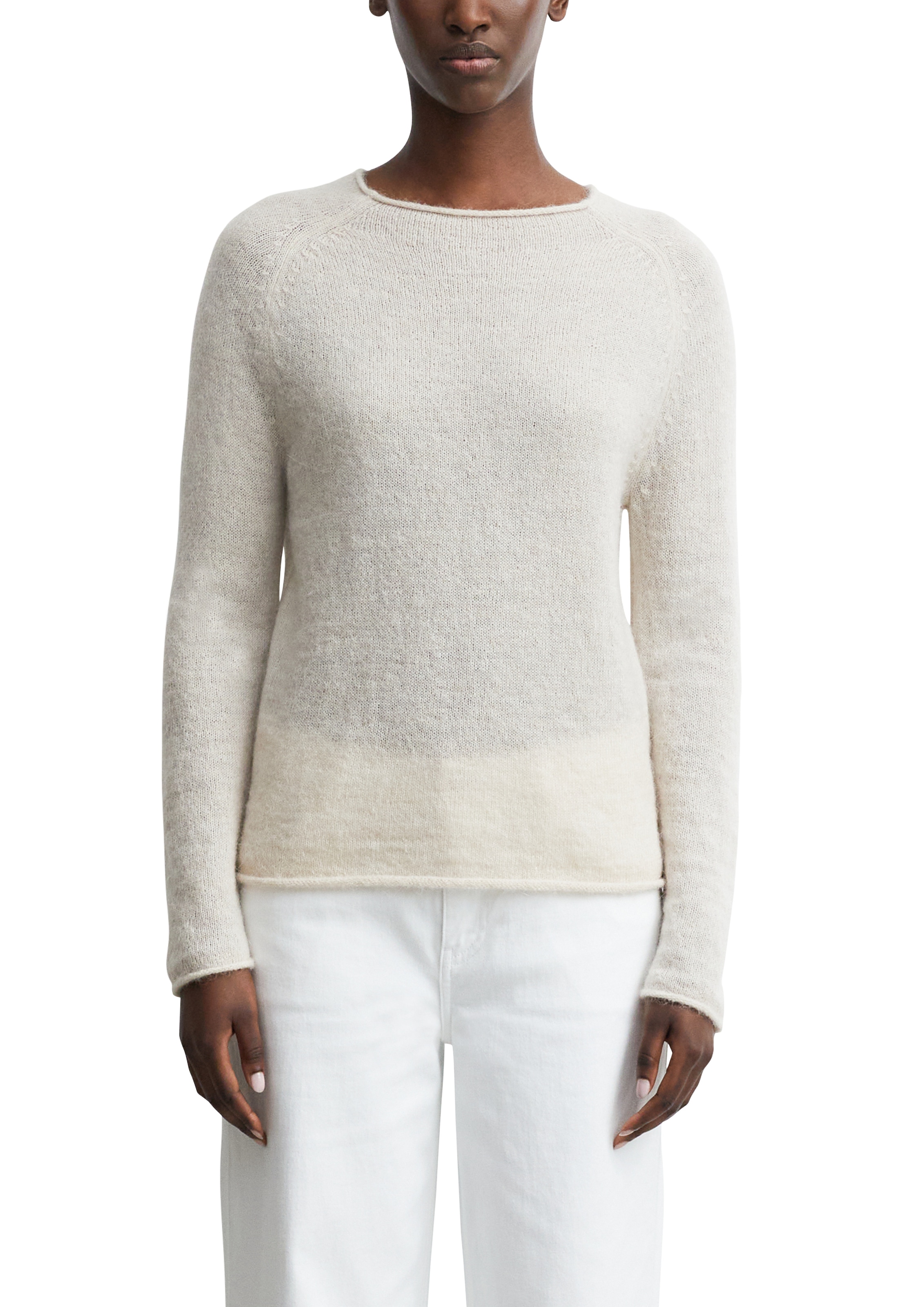 Comma Strickpullover U-Bootausschnitt, Raglanärmel
