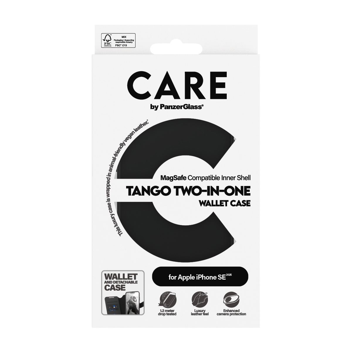 CARE by PanzerGlass Handyhülle »Tango Two-in-One«, Bookcover, Schutzhülle, Handyschutzhülle, Case, Schutzcase, stossfest