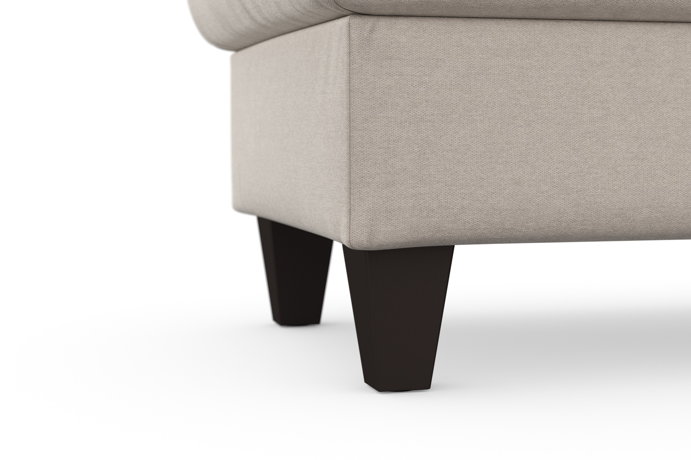 sit&more Stauraumhocker »Farö«, mit Stauraum und Federkern und wengefarbenen Füssen
