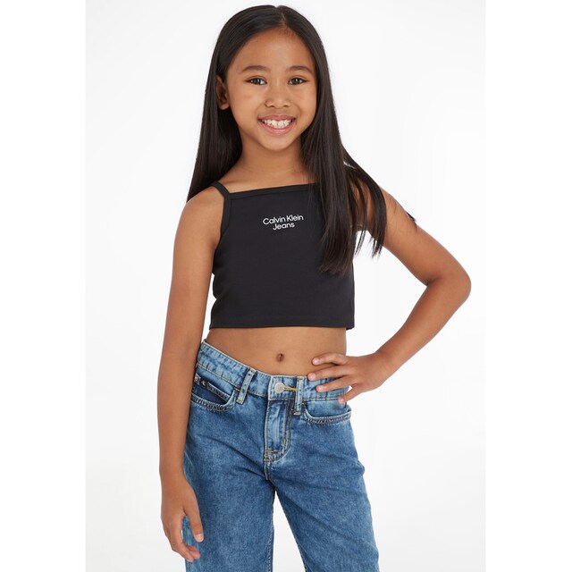 ✵ Calvin Klein Jeans T-Shirt, Kinder Kids Junior MiniMe,mit schnalen  Trägern günstig ordern | Jelmoli-Versand