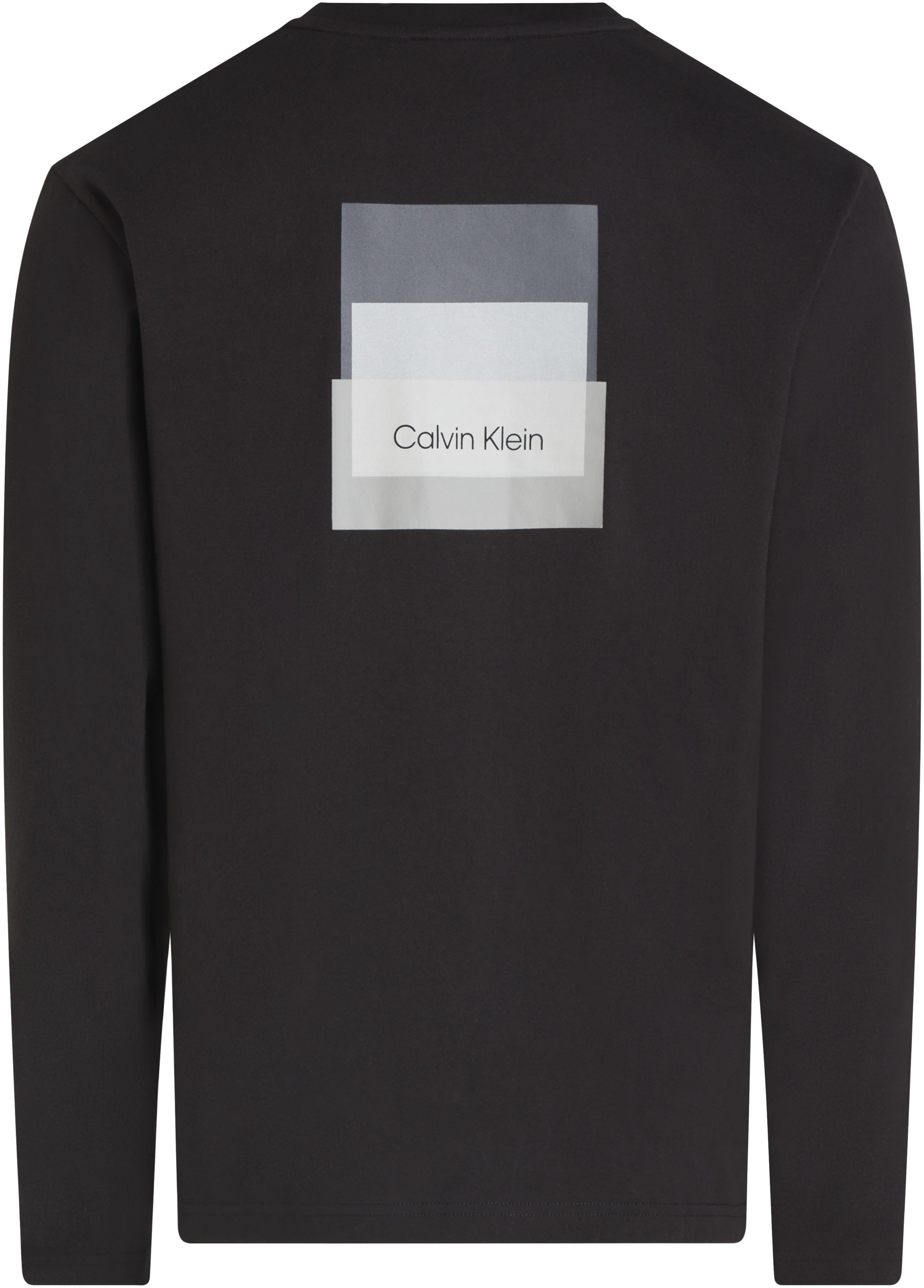 Calvin Klein Big&Tall Rundhalsshirt »BT_STACK COLOR BLOCK LS T-SHIRT«, in Grossen Grössen mit Logoprint