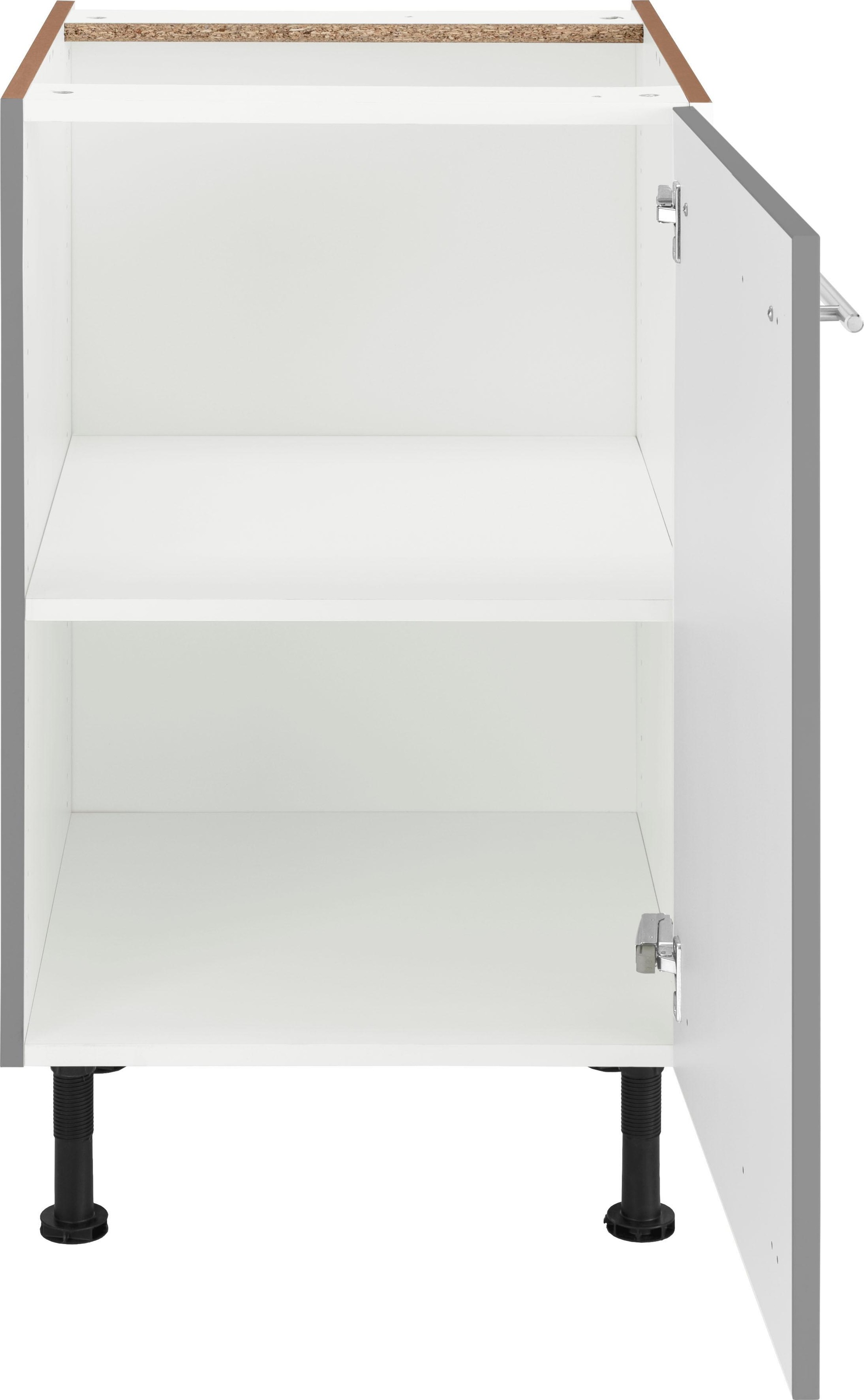 OPTIFIT Unterschrank »Bern«, 50 cm breit, mit 1 Tür mit höhenverstellbaren Füssen, mit Metallgriff