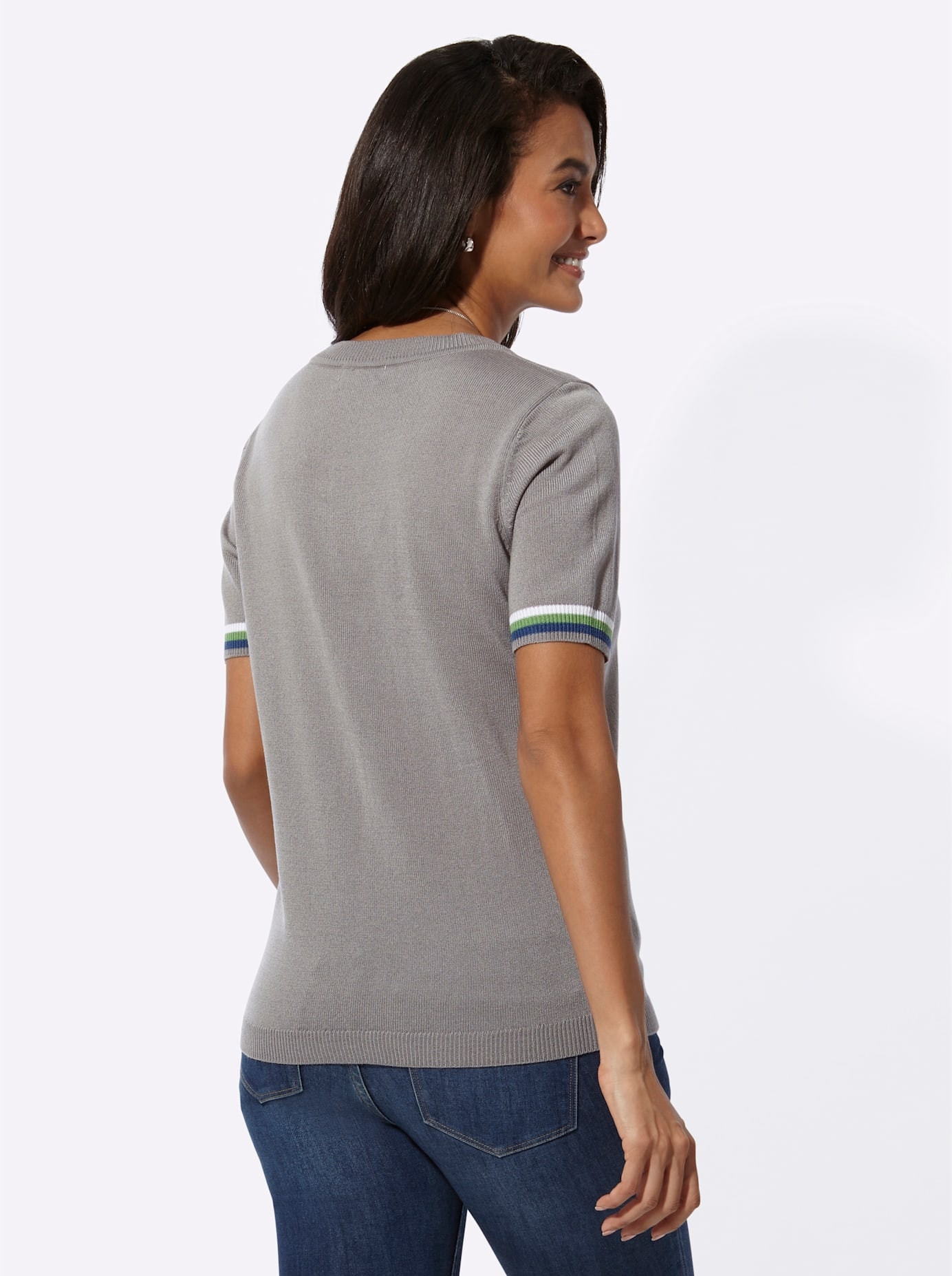 Casual Looks Kurzarmpullover »Rundhals-Pullover«