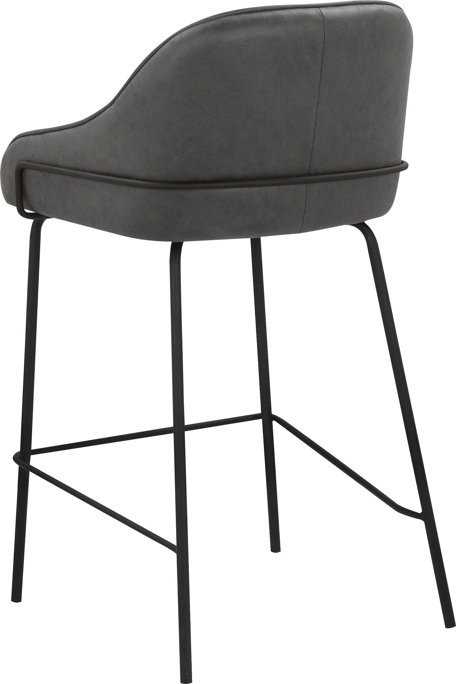 Leonique 4-Fussstuhl »Puant«, 2 St., Luxus-Microfaser, mit Stoff aus Polyester/recyceltem Polyester, Sitzhöhe 65 cm