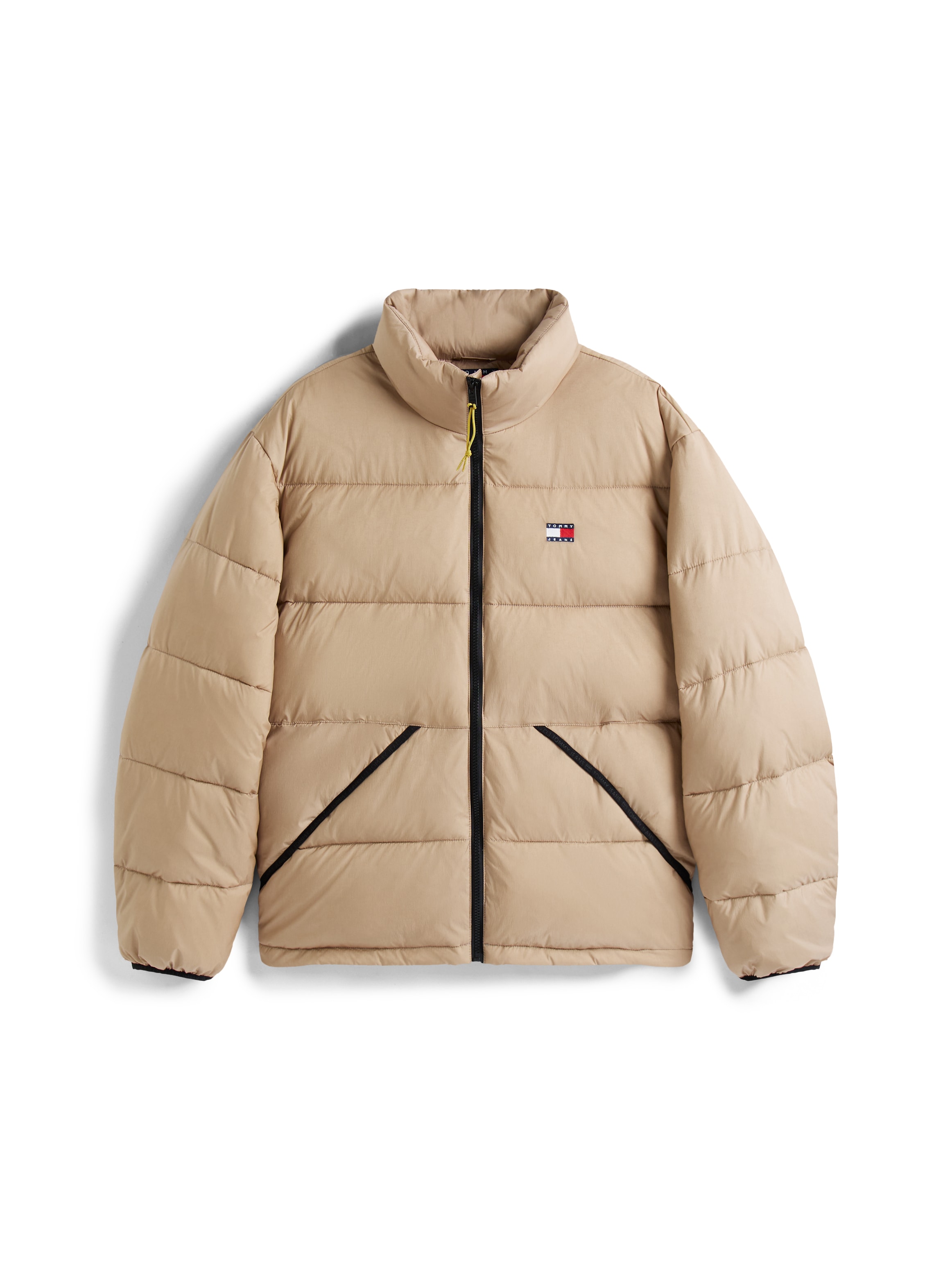 Tommy Jeans Steppjacke »VAIL PUFFER«, ohne Kapuze, Übergangsjacke Regular fit mit Rundhalsausschnitt