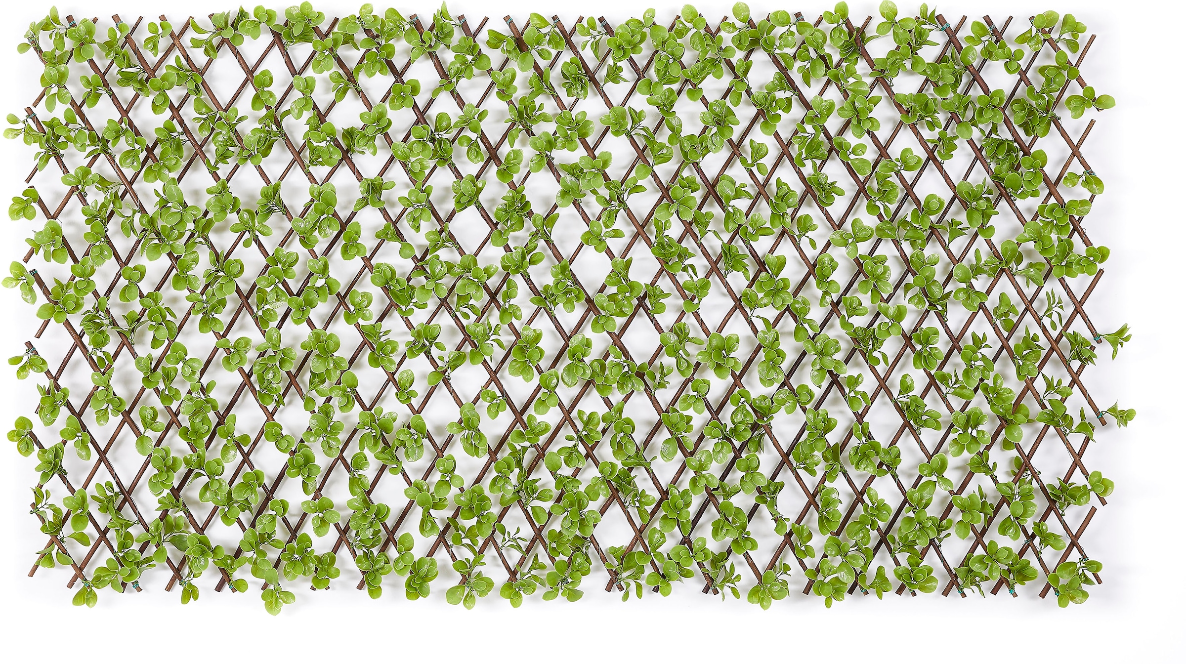Andiamo Kunsthecken-Sichtschutz »Spalier Blätter«, ausziehbarer Zaun, mit Kunstranke, natürliche Optik, Sichtschutz