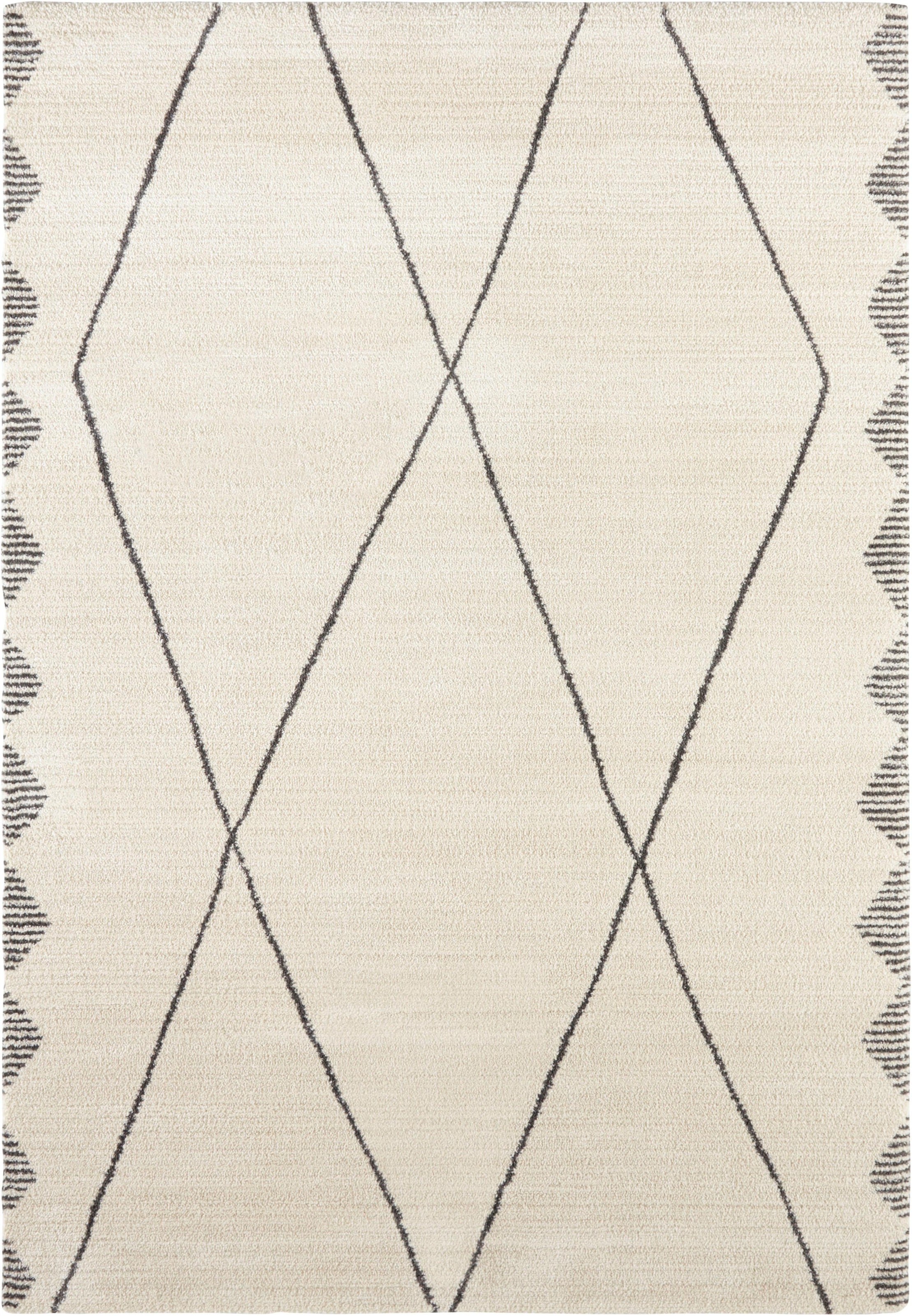 ELLE DECORATION Teppich »Beaune«, rechteckig, 14 mm Höhe, weicher Kurzflor, Skandi Look, leichte Reliefstruktur, Robust