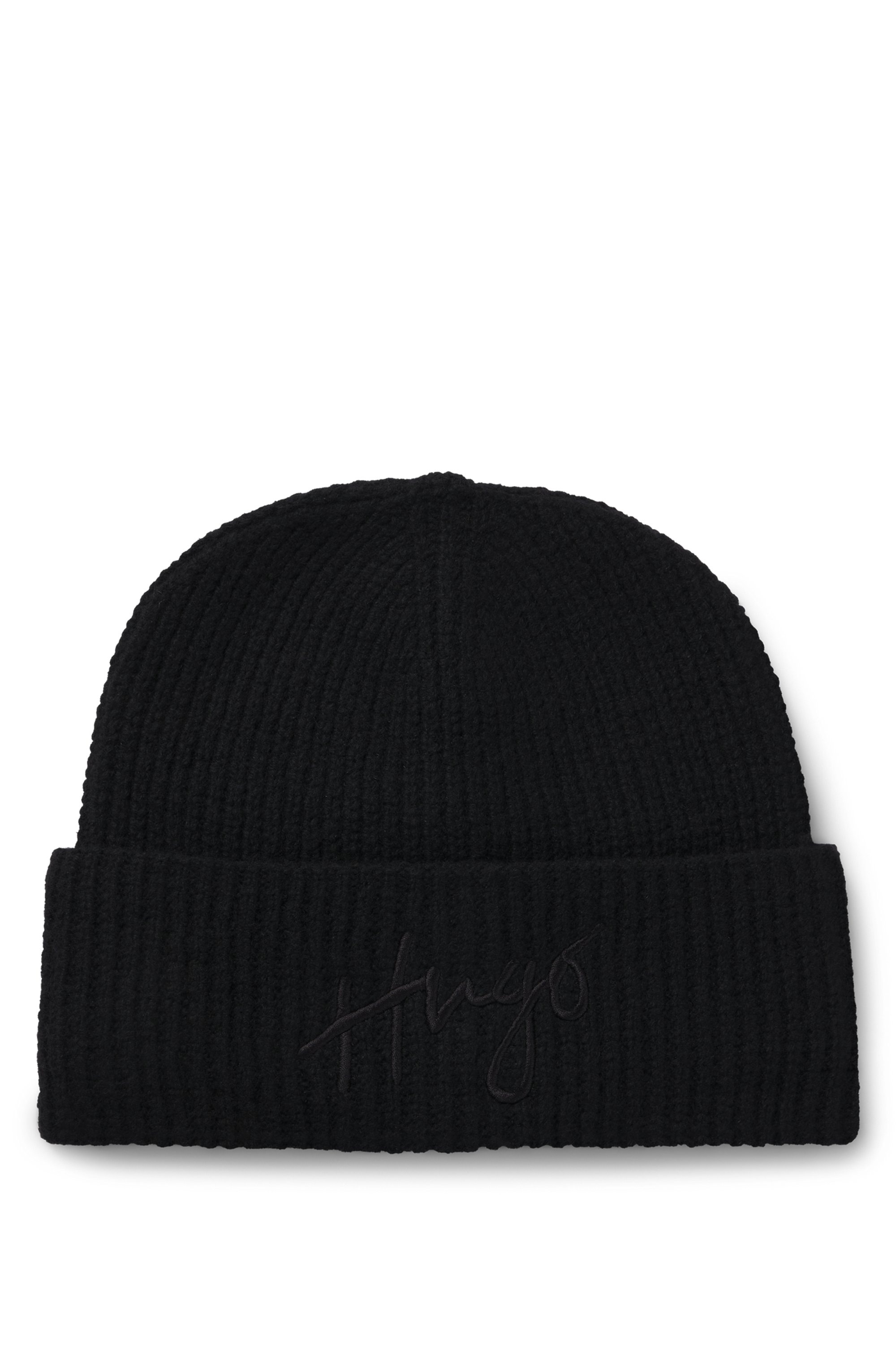 HUGO Beanie »Socialy Hat«, mit Logostickerei