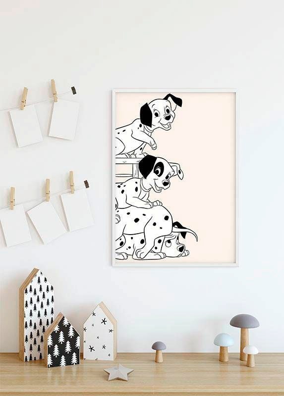 ✵ Komar Poster »101 Dalmatiner günstig Disney, entdecken St.), Jelmoli-Versand Schlafzimmer, (1 Wohnzimmer Playing«, | Kinderzimmer