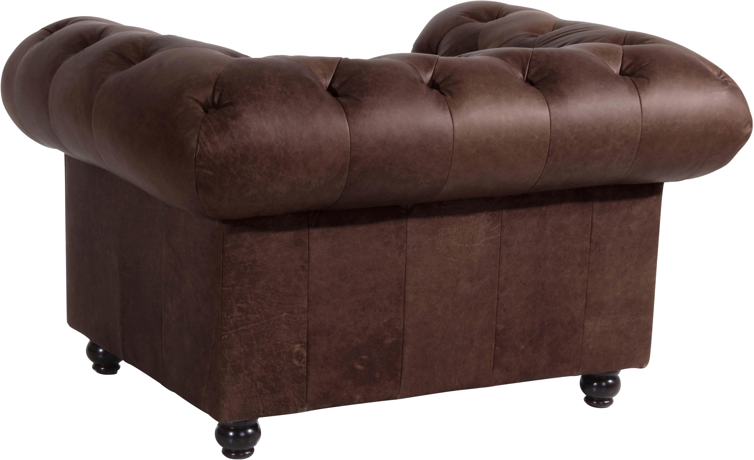 Max Winzer® Chesterfield-Sessel »Old England, Loungesessel, bequem, mit tollen Details«, Ledersessel mit Knopfheftung & Ziernägeln