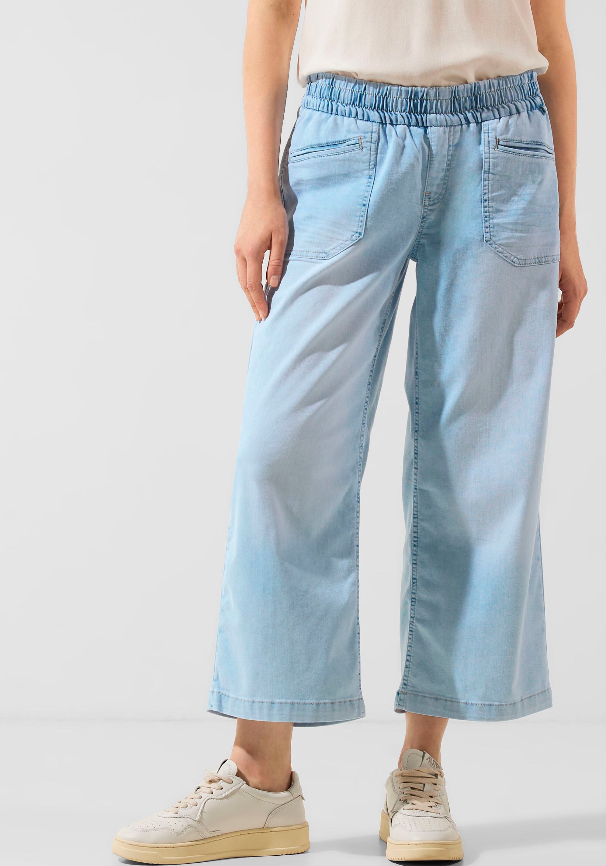 STREET ONE online elastischem Jelmoli-Versand mit bei Loose-fit-Jeans, Bund Schweiz shoppen