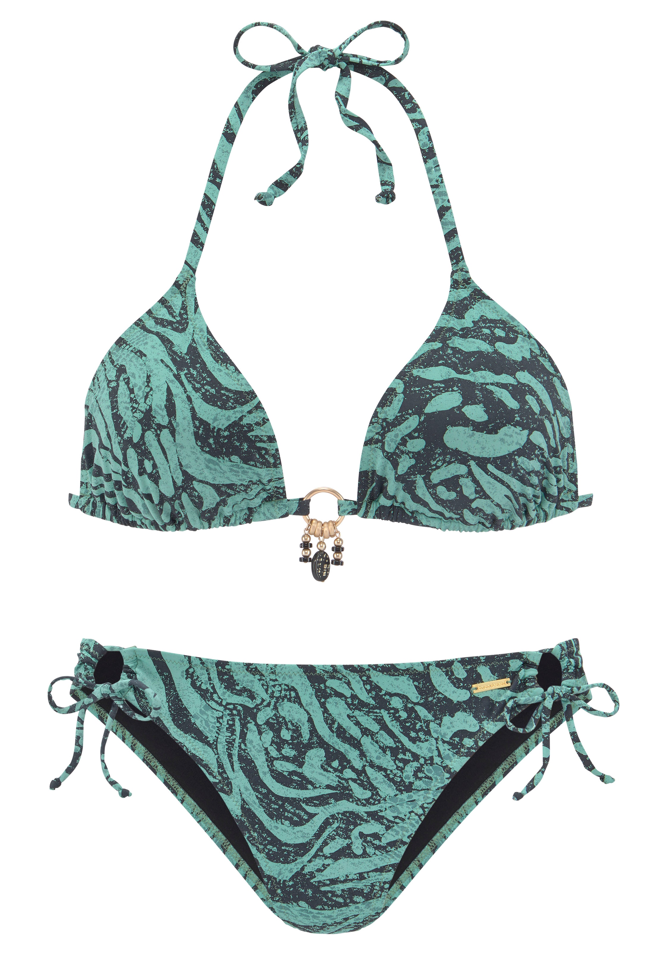 Bruno Banani Triangel-Bikini, in trendigem Animalprint