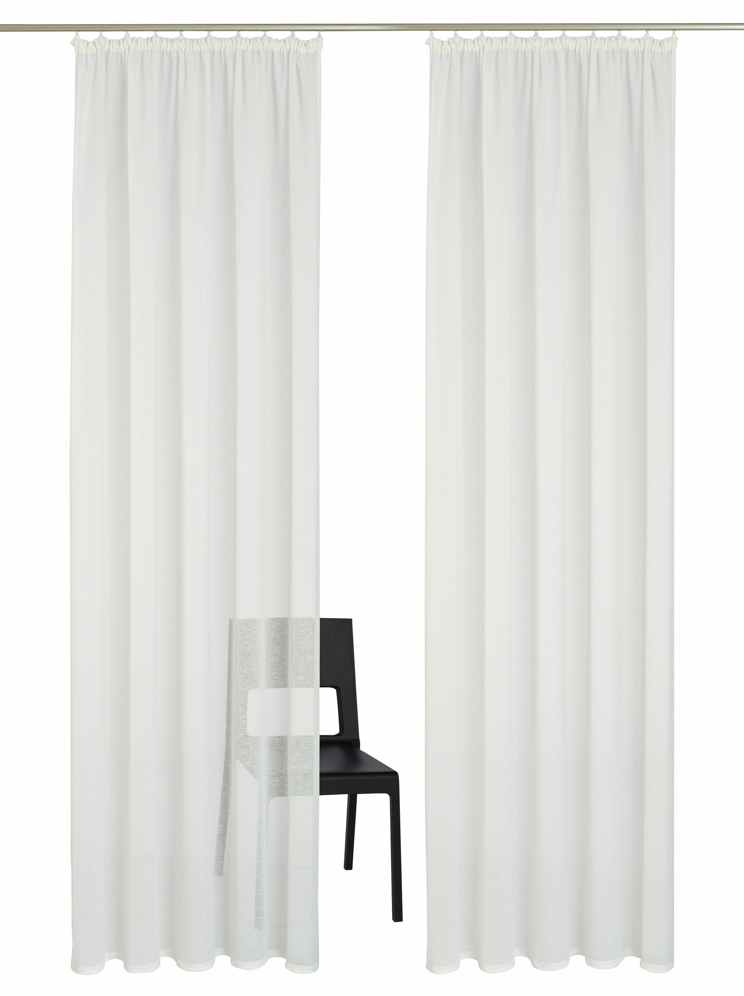 OTTO home Gardine "REGINA" Kräuselband 2 Stk. tlg. Vorhang, Fertiggardine, 2-er Set, transparent, modern