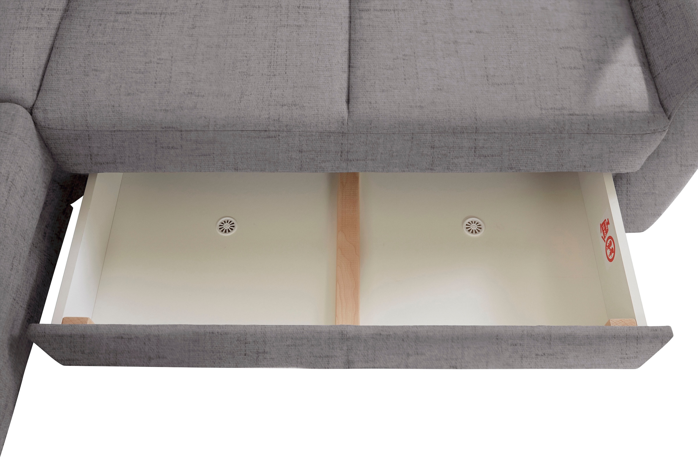 sit&more Ecksofa »Melissa L-Form«, klassisches Polsterprogramm, wahlweise Bettfunktion und Schubkasten