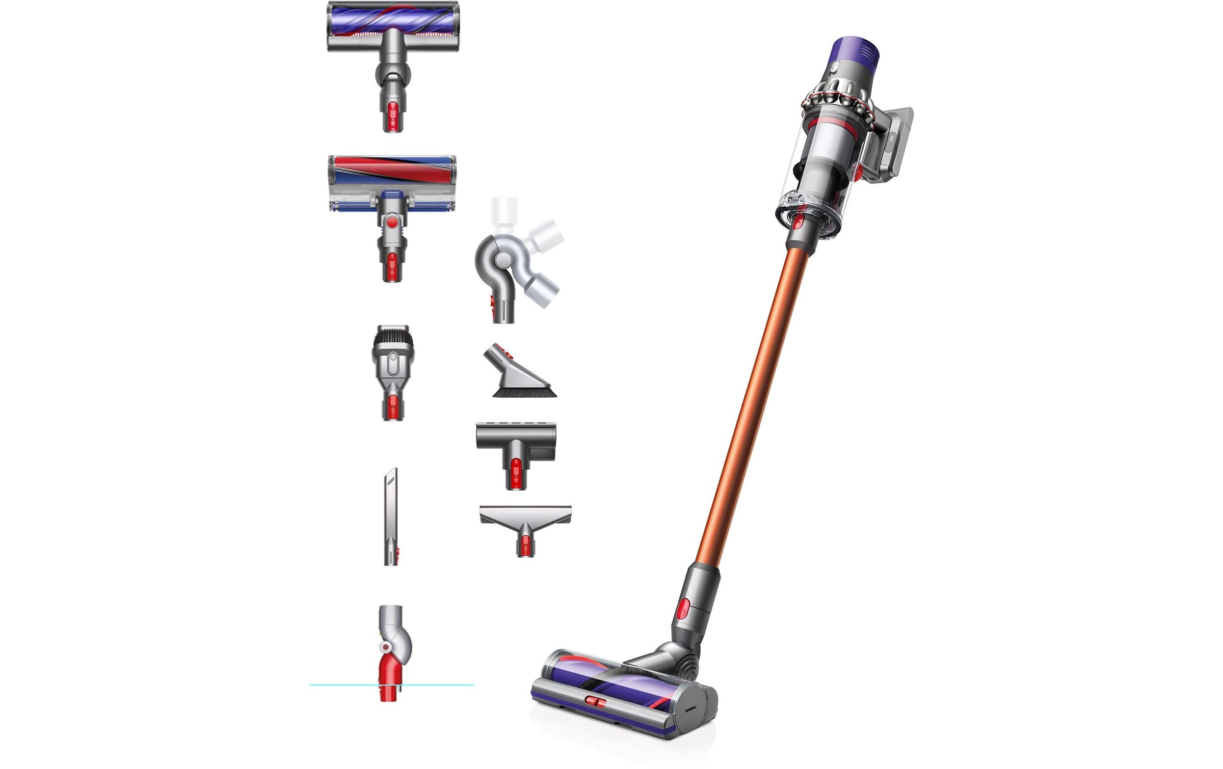 DYSON Akku-Hand-und Stielstaubsauger »V10™ Absolute + (Kupfer/Nickel)«