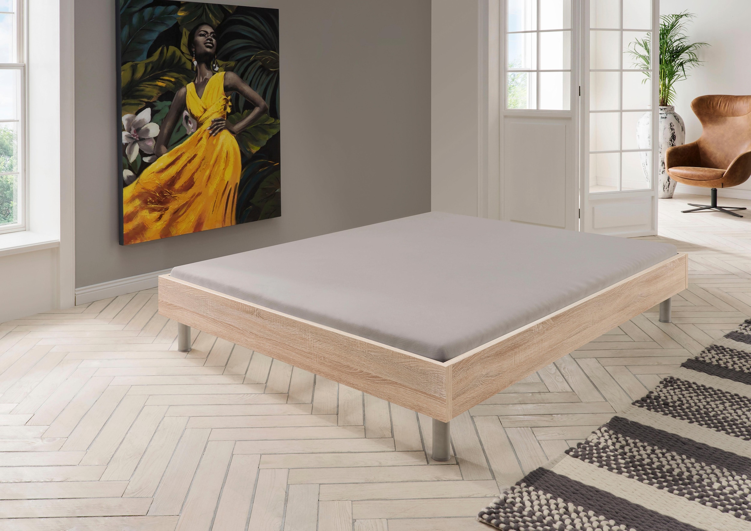 Wimex Bett »Easy, grosse Auswahl an Grössen und Farben, auch in Komforthöhe«, (Made in Germany), ohne Kopfteil, ideal unter Dachschrägen oder Fenster