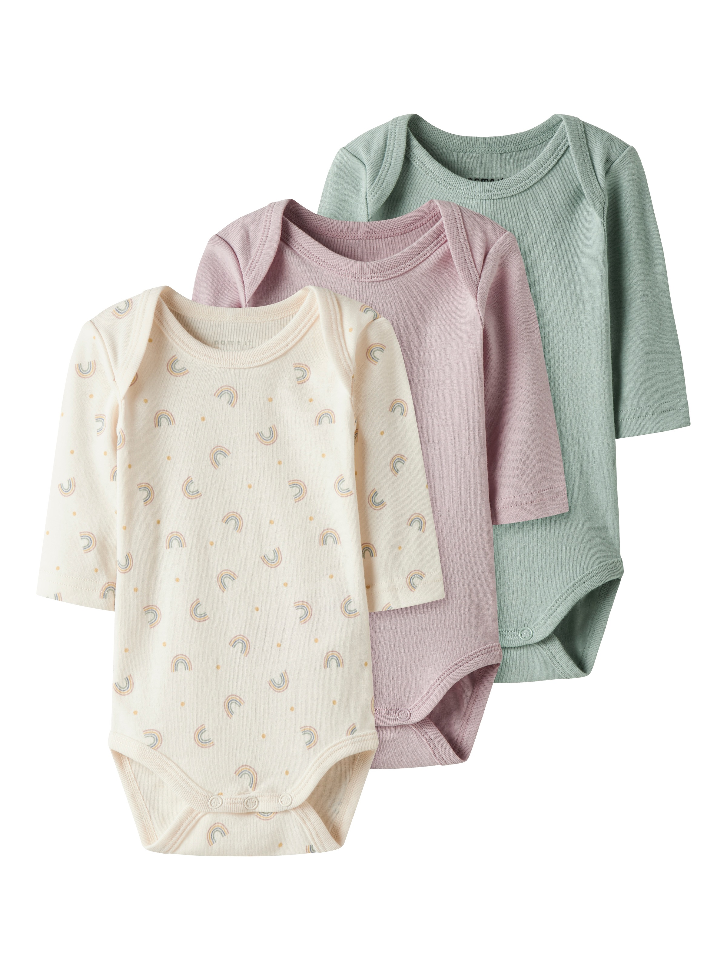 Name It Body »NBFBODY 3P LS JET RAINBOW NOOS«