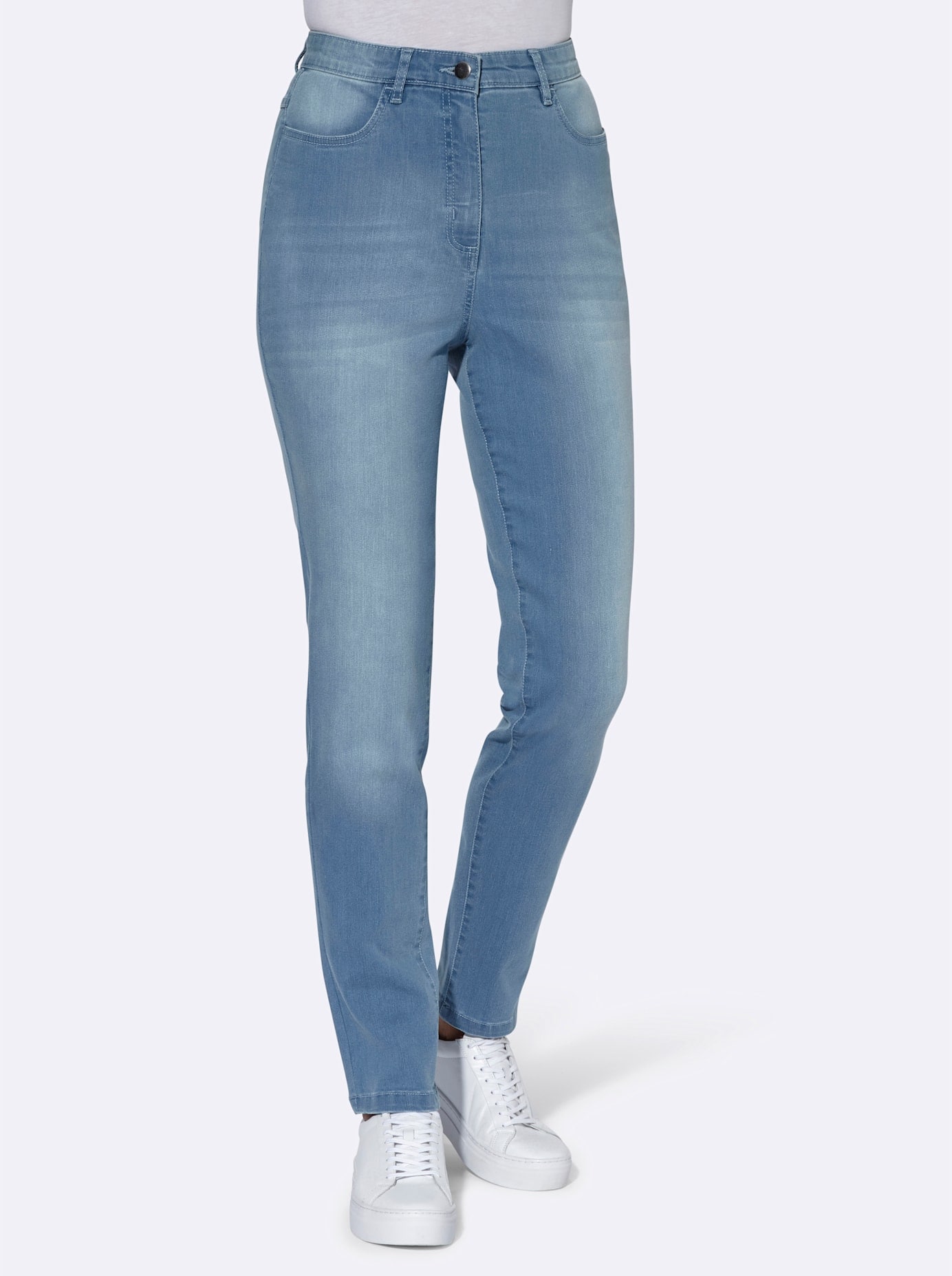 Classic Basics High-waist-Jeans, (1 tlg.)