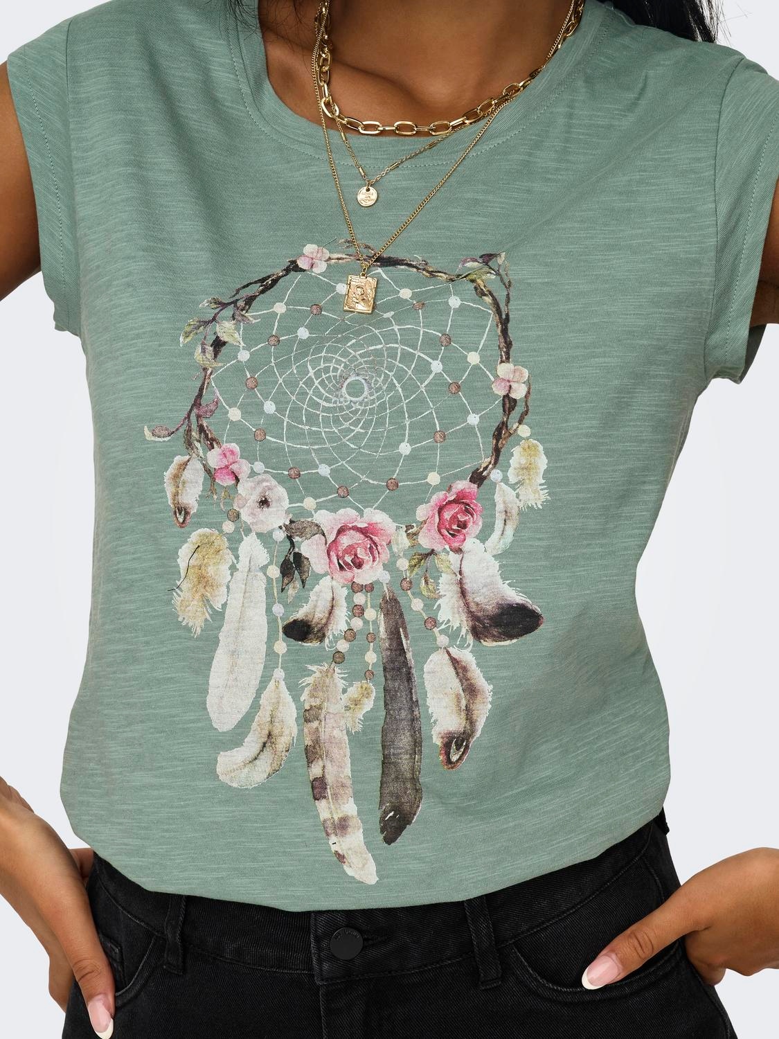 ONLY Kurzarmshirt »ONLBONE S/S FEEL/FEATHERS TOP«