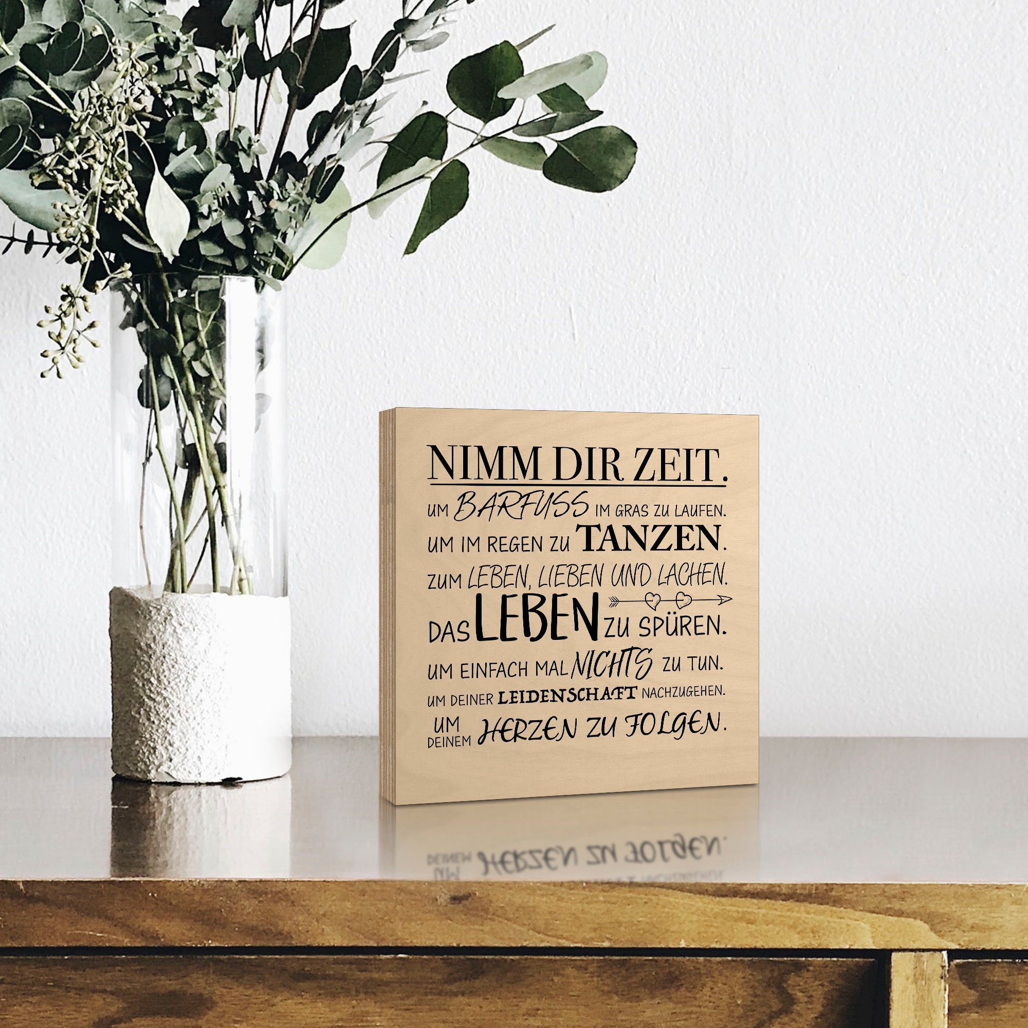 Artland Holzbild »Nimm Zeit«, dir (1 | Sprüche Texte, St.) kaufen online & Jelmoli-Versand