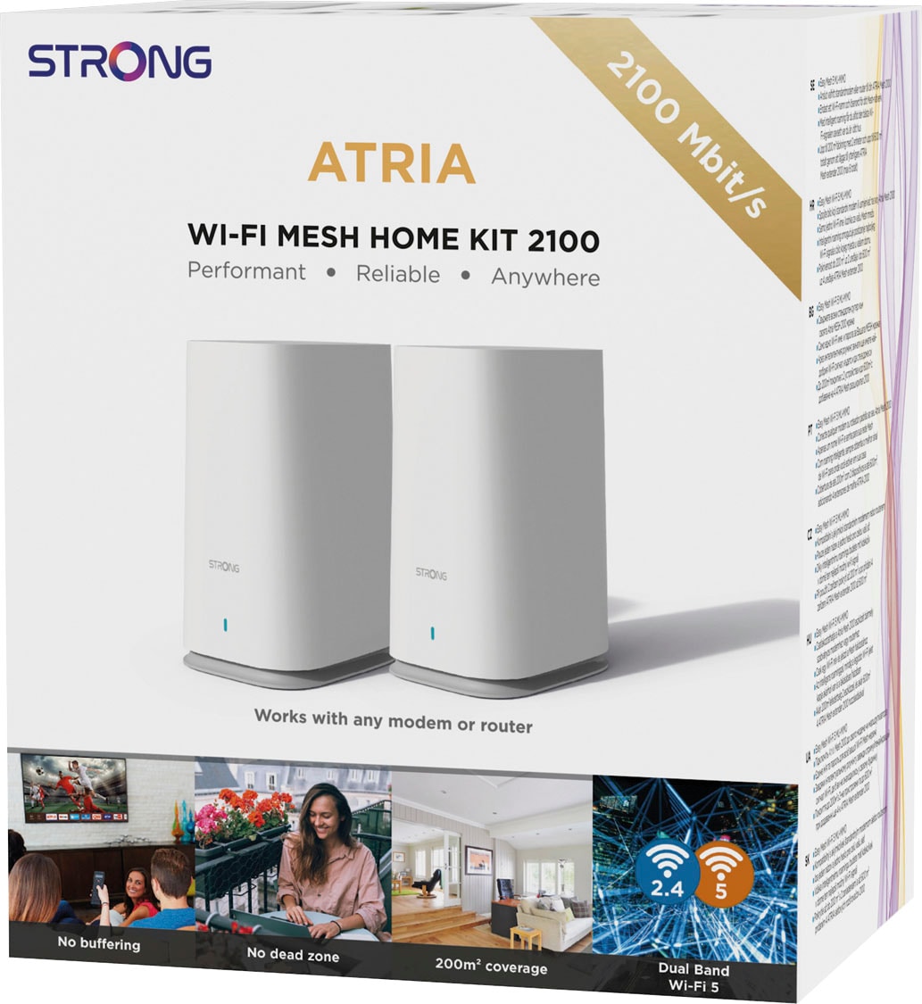 Strong WLAN-Router »ATRIA Wi-Fi Mesh Home Kit 2100«