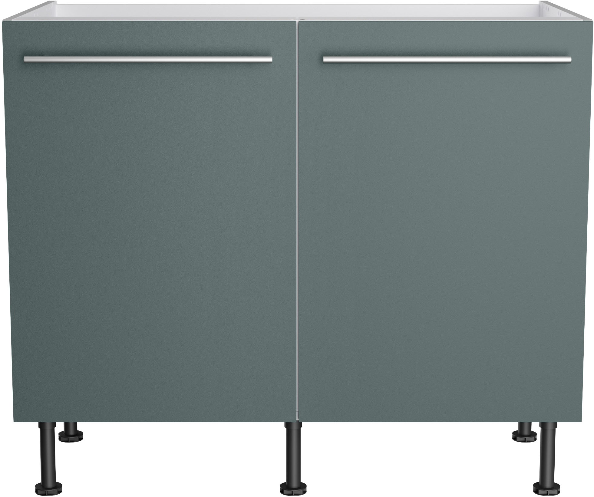 KOCHSTATION Spülenschrank "KS-Bern2" Breite 100 cm, 2 Türen