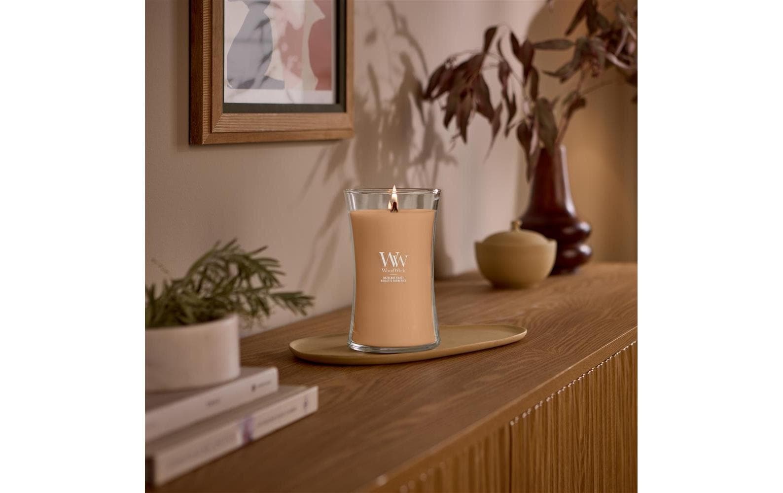 Woodwick Duftkerze "Hazelnut Roast Medium Jar"