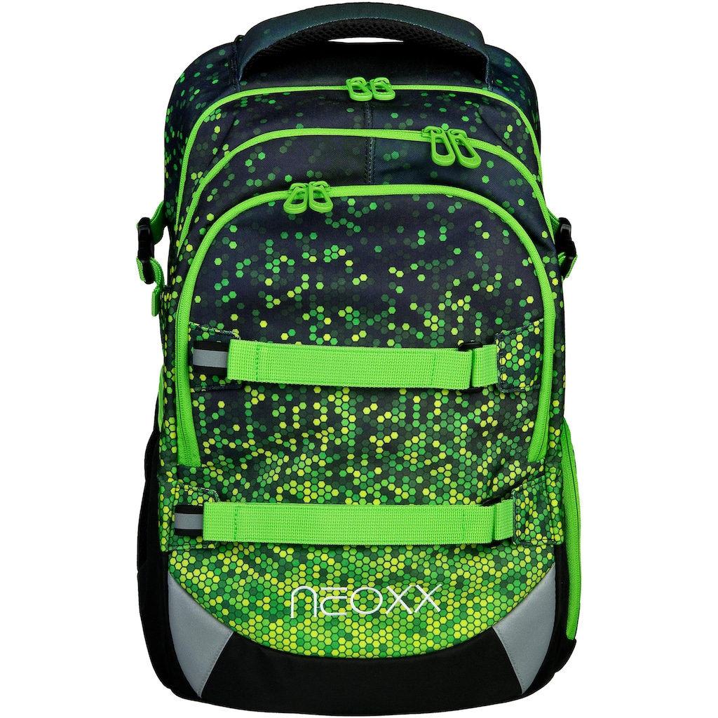 neoxx Schulrucksack »Active, Pixel in my mind«, reflektierende Details