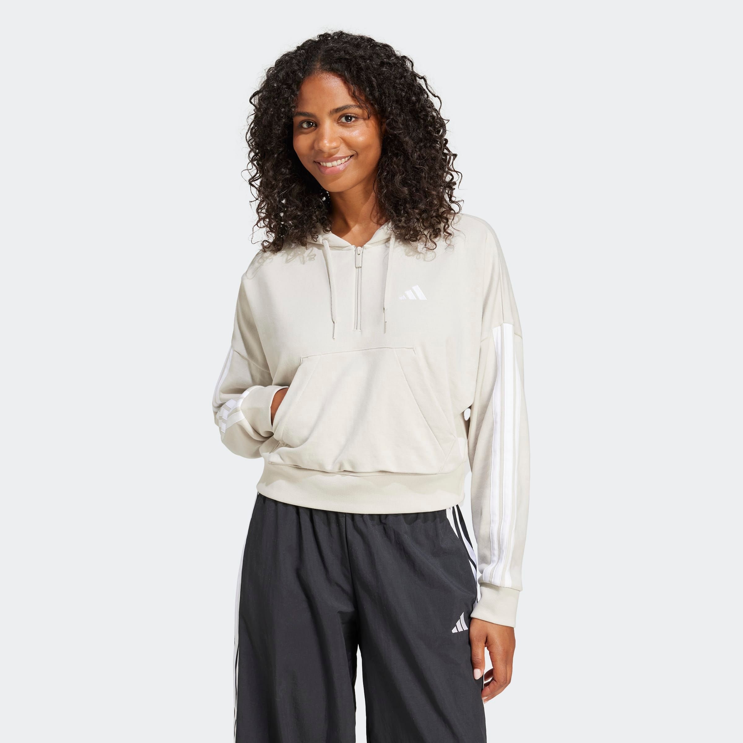 adidas Sportswear Kapuzensweatshirt »W 3S FT QZ HD«