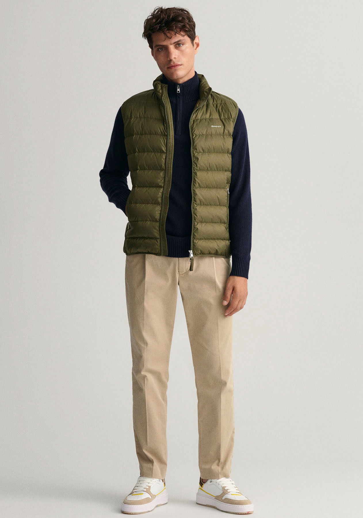 Gant Steppweste »LIGHT GILET«, im Streifen-Stepp-Look