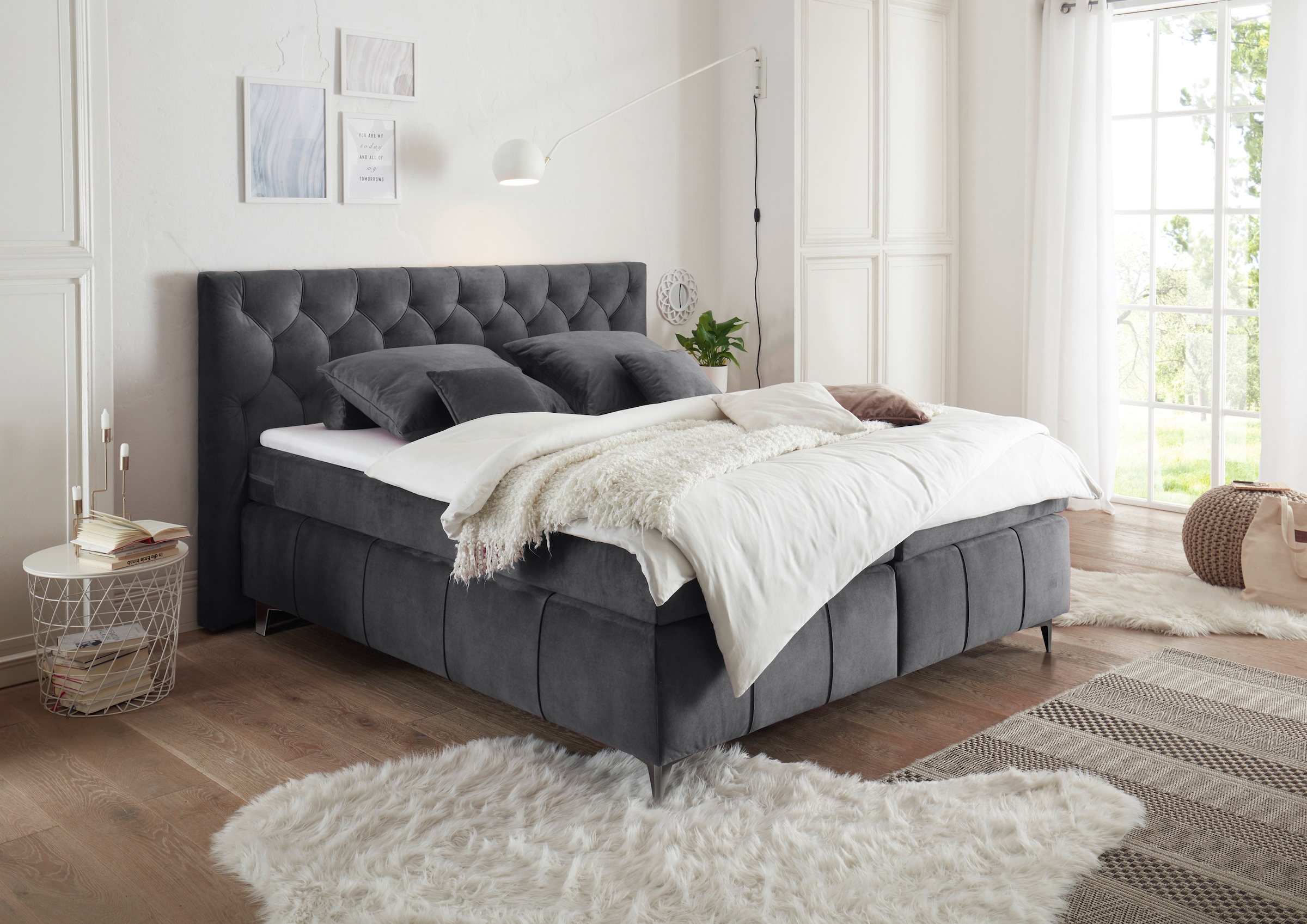 ED EXCITING DESIGN Boxspringbett »Pembroke«, inkl. Topper kaufen