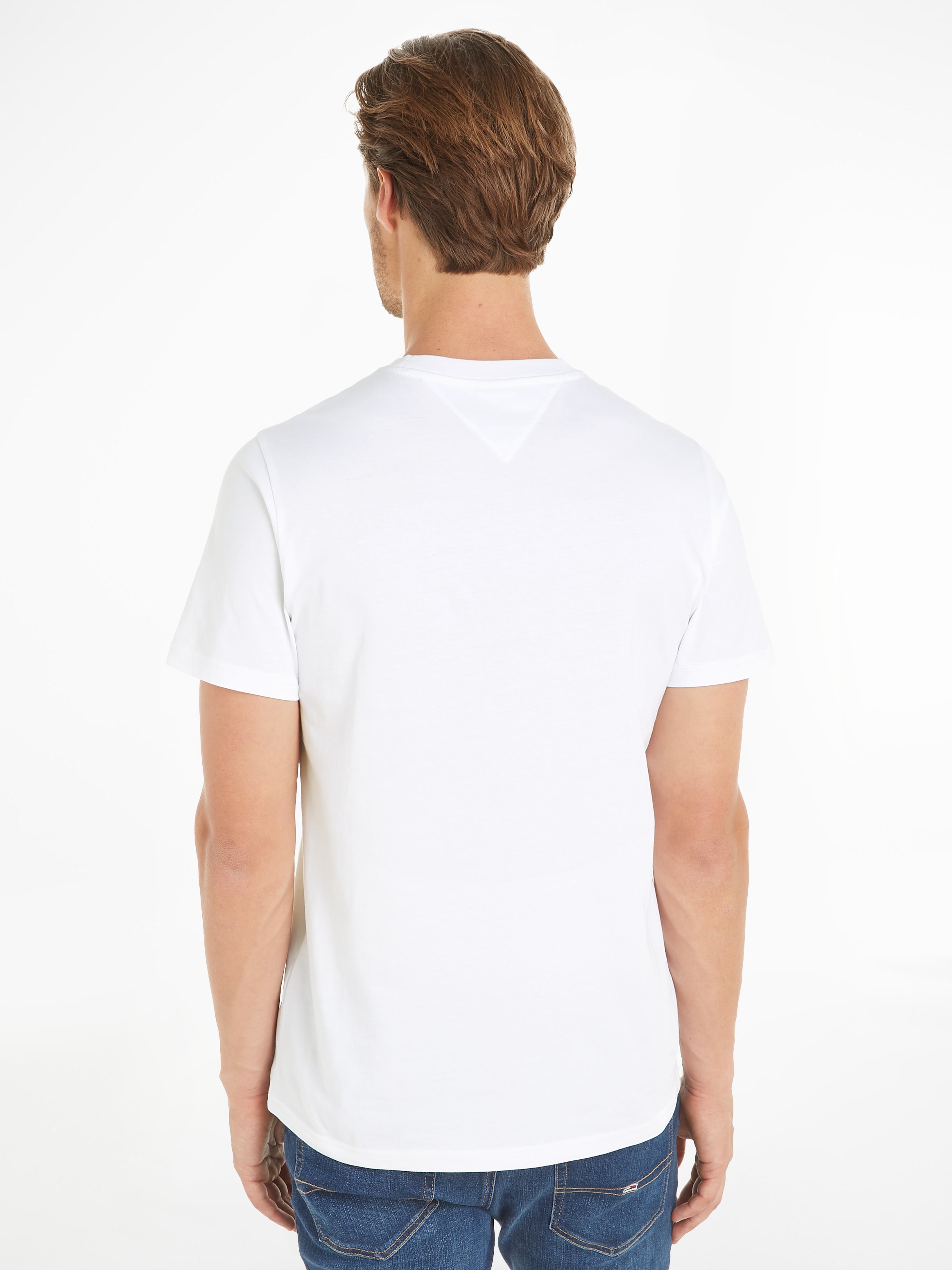 Tommy Jeans T-Shirt »TJM SLIM LINEAR CHEST TEE EXT«, mit Logoschriftzug