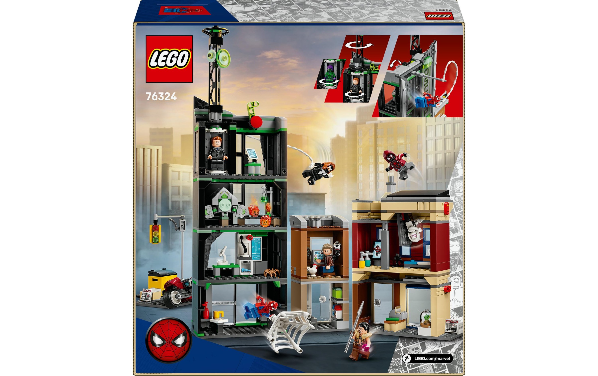 LEGO® Spielbausteine »LEGO® Marvel Spider-Man vs. Oscorp 76324«, (808 St.)