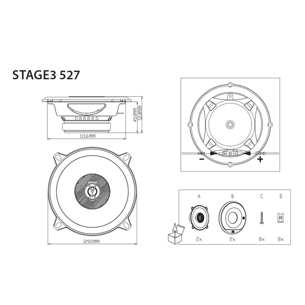 JBL Auto-Lautsprecher »Stage3 5«