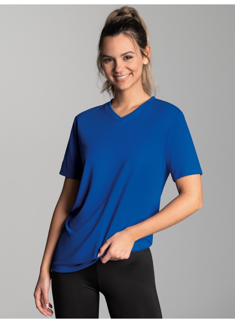Trigema T-Shirt »TRIGEMA V-Shirt COOLMAX®« 1 Stk.