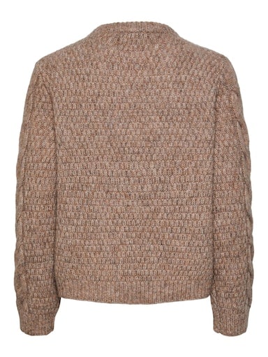 pieces Strickpullover »PCNINA LS O-NECK KNIT NOOS BC«