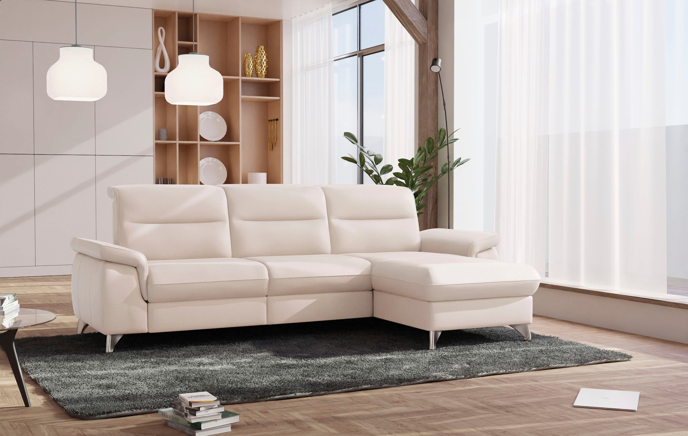 sit&more Ecksofa "Astoria L-Form" wahlweise mit motorischer Relaxfunktion